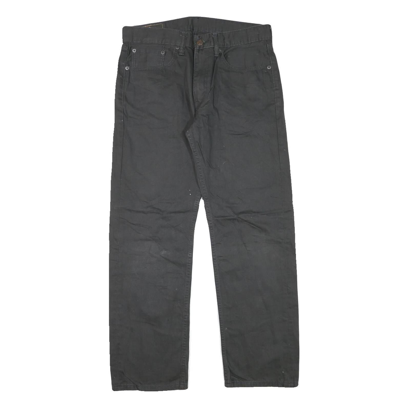 LEVI'S Mens Black Regular Jeans Cotton Blend Zip W30 L28 Classic Casual Denim Refurbished - N/A refurbished available on Cerqular