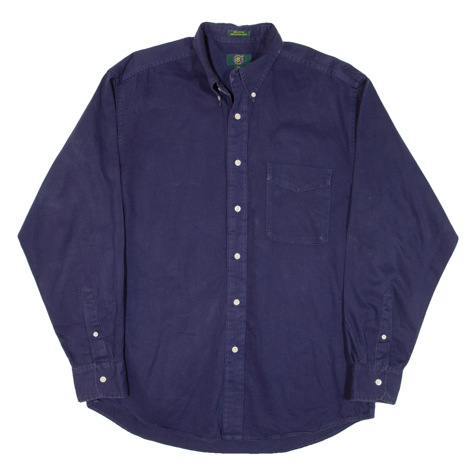CLUB ROOM Mens Plain Shirt Blue Long Sleeve M Refurbished - N/A refurbished available on Cerqular