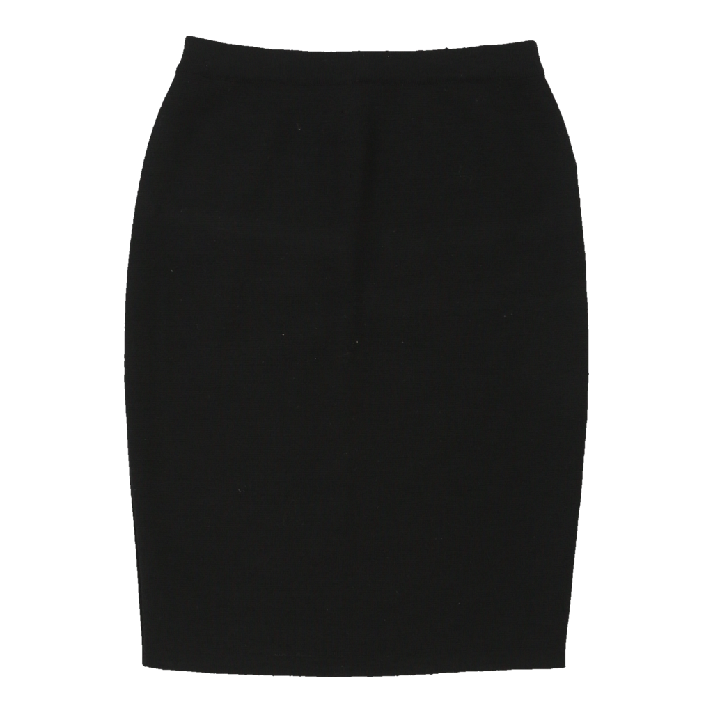 Trussardi Pencil Skirt - 28W UK 8 Black Cotton Refurbished - Thrifted (note: this is a term often used to describe second- refurbished available on Cerqular