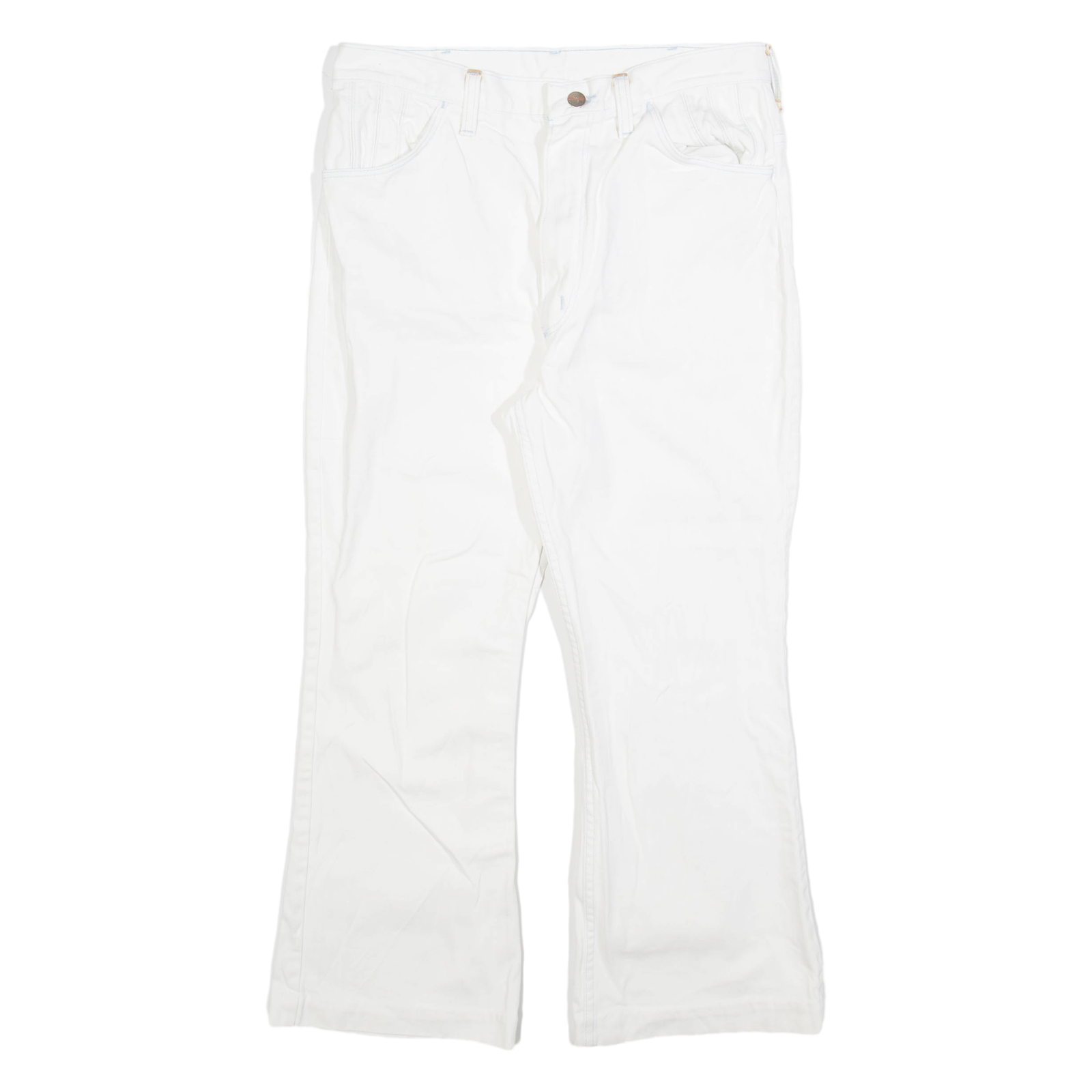 WRANGLER Womens Jeans White Regular Bootcut W30 L25 Refurbished - N/A refurbished available on Cerqular