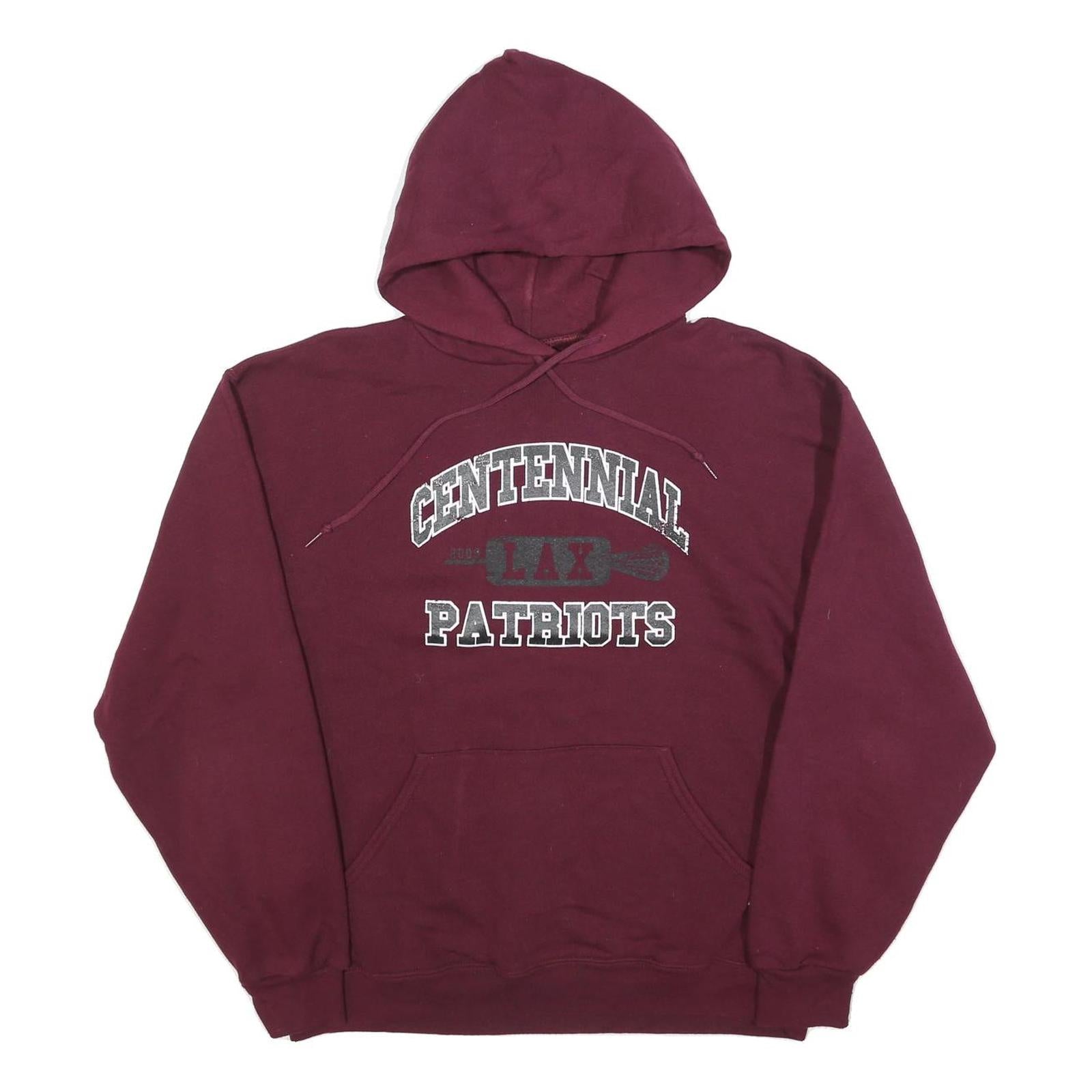 RUSSELL ATHLETIC Mens Maroon Centennial Lax Patriots Hoodie M Cotton Blend Refurbished - N/A refurbished available on Cerqular