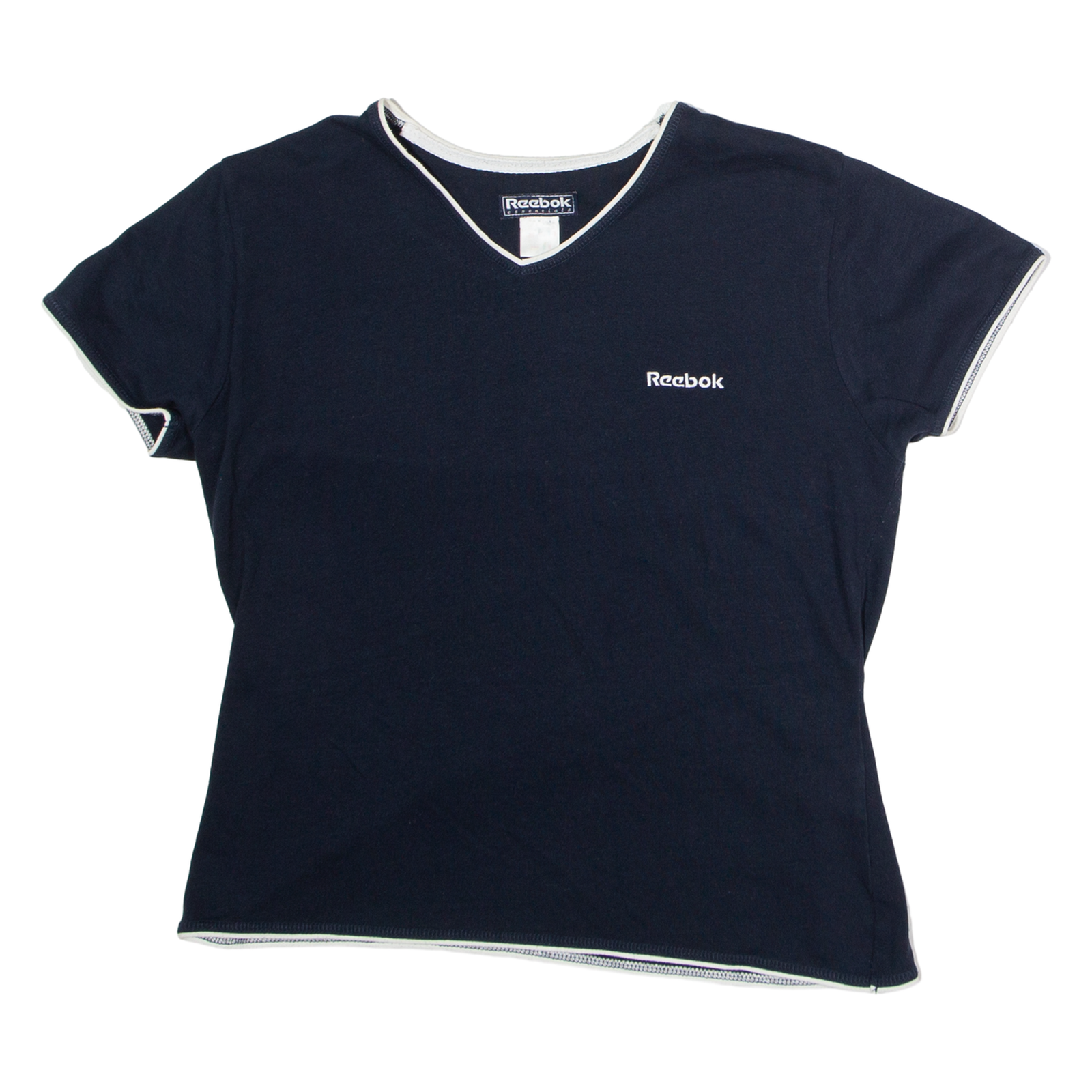 REEBOK Womens T-Shirt Blue V-Neck UK 14 Refurbished - N/A refurbished available on Cerqular