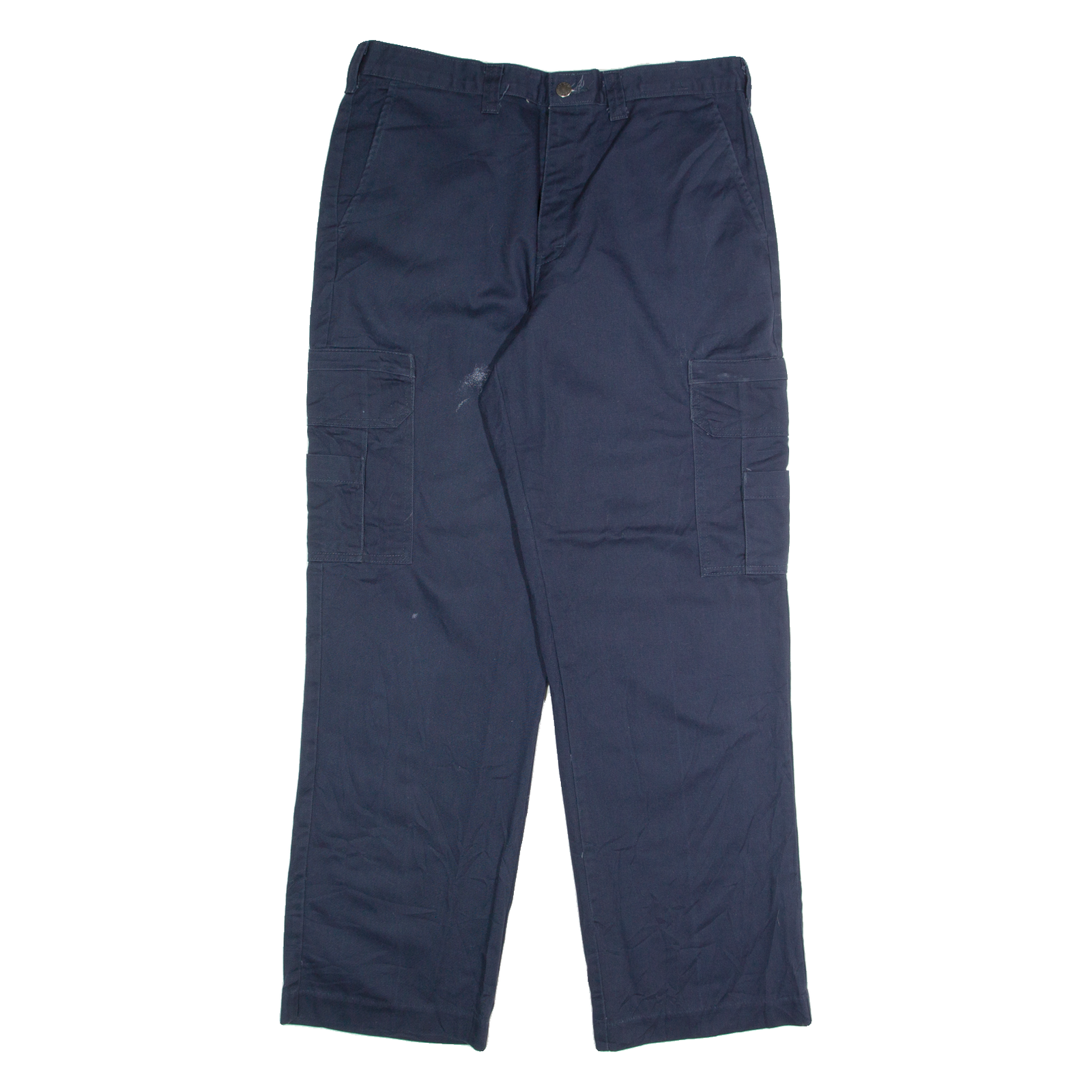 DICKIES Cargo Mens Trousers Blue Regular Straight W34 L32 Refurbished - N/A refurbished available on Cerqular