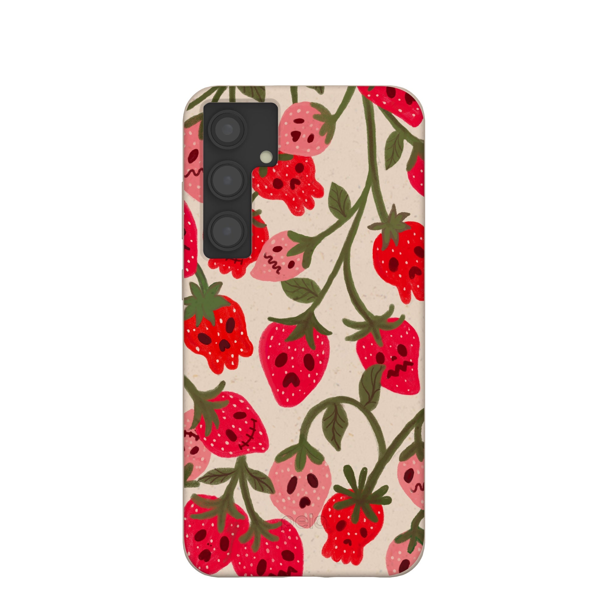 Seashell Strawboories Samsung Galaxy S24+(Plus) Case Refurbished - Pela Case refurbished available on Cerqular