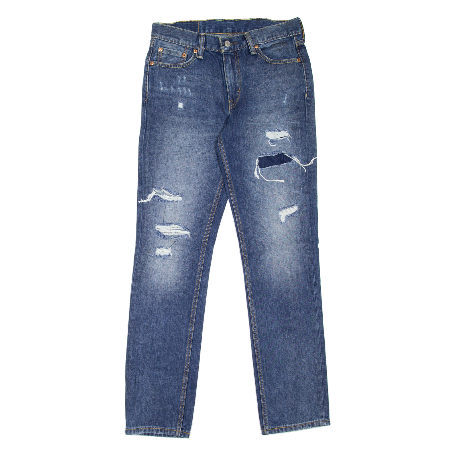 LEVI'S 511 Jeans Mens Blue Slim Straight Stone Wash W30 L32 Refurbished - N/A refurbished available on Cerqular