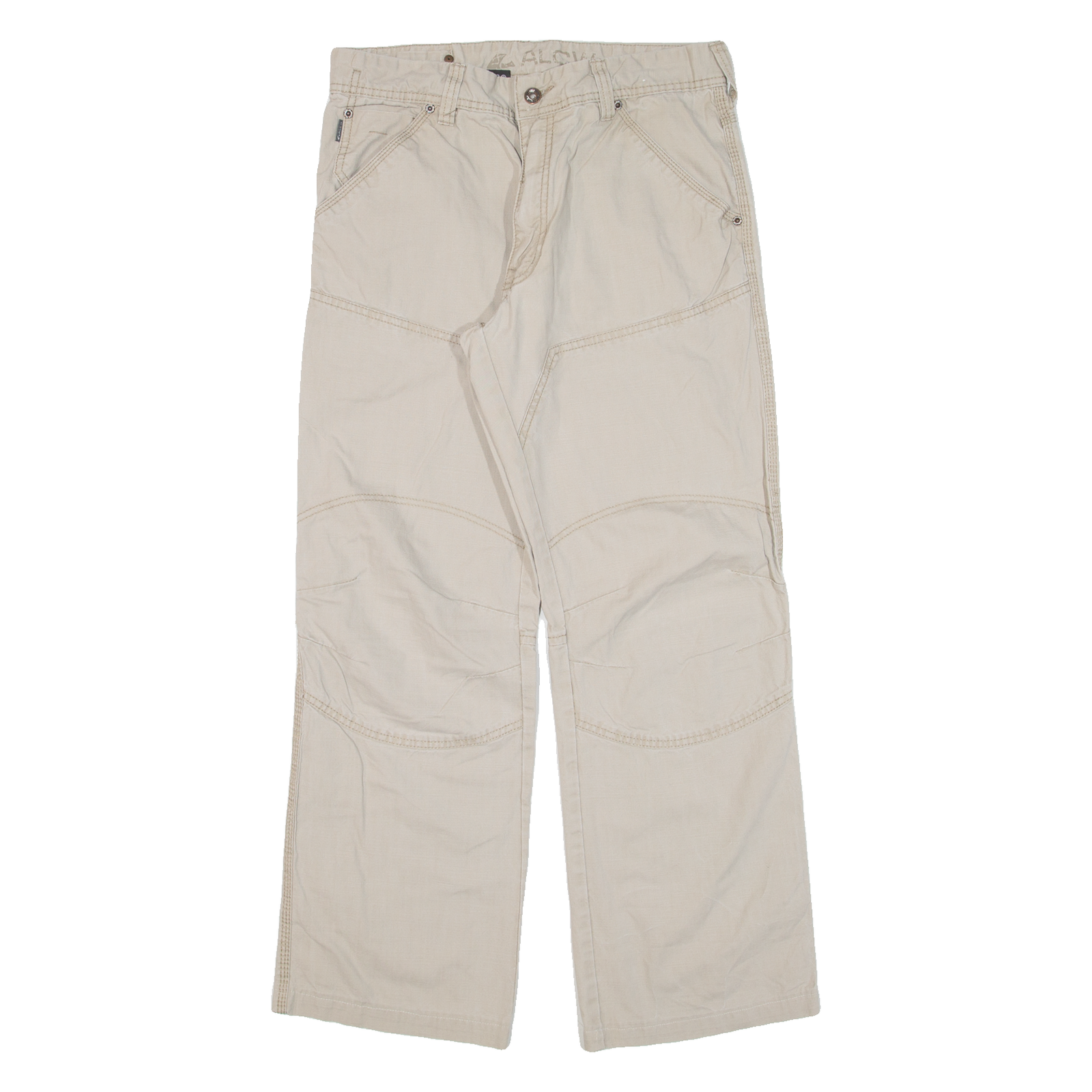 ALCW Womens Trousers Beige Relaxed Straight W30 L29 Refurbished - N/A refurbished available on Cerqular