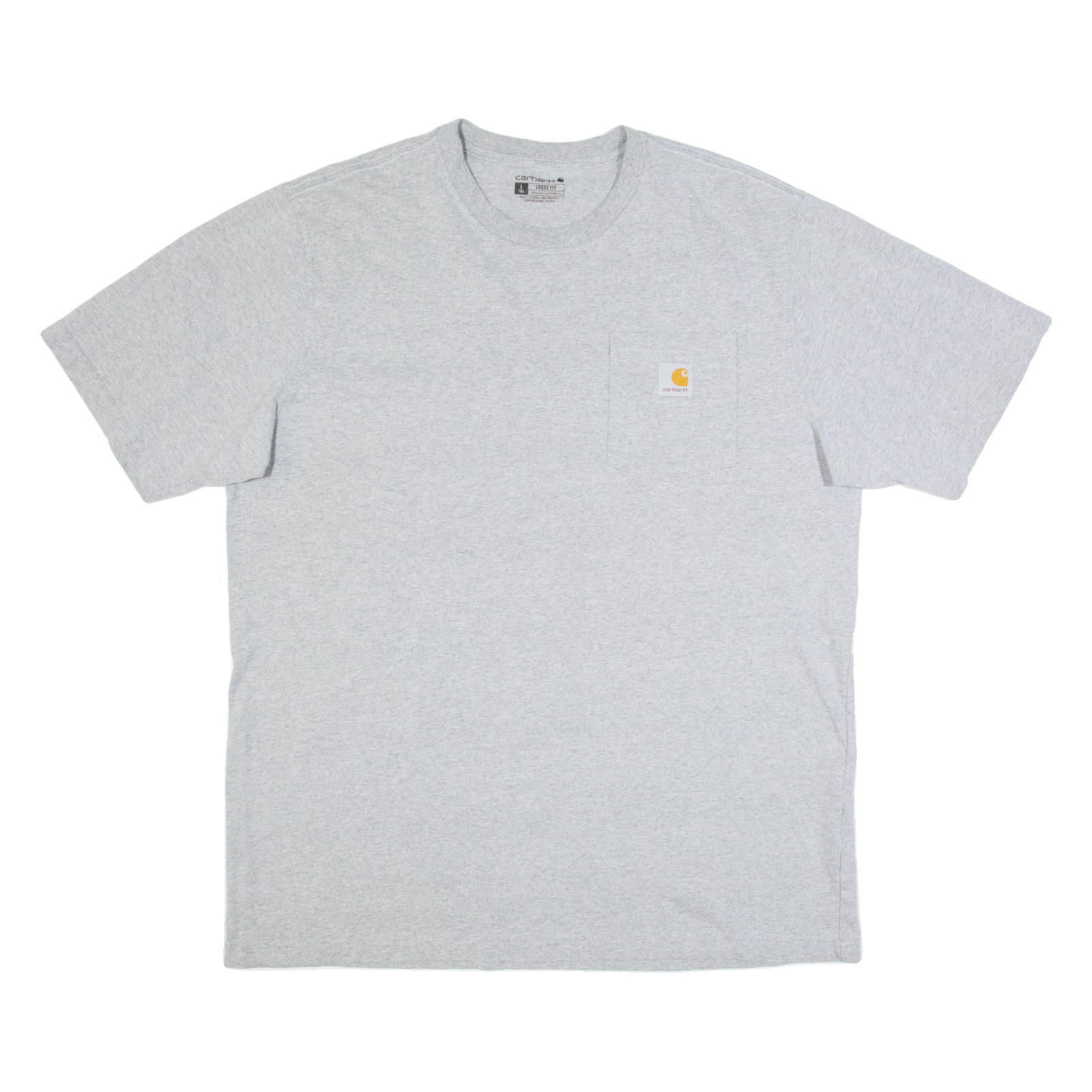 CARHARTT Loose Fit Tall Mens T-Shirt Grey L Refurbished - N/A refurbished available on Cerqular