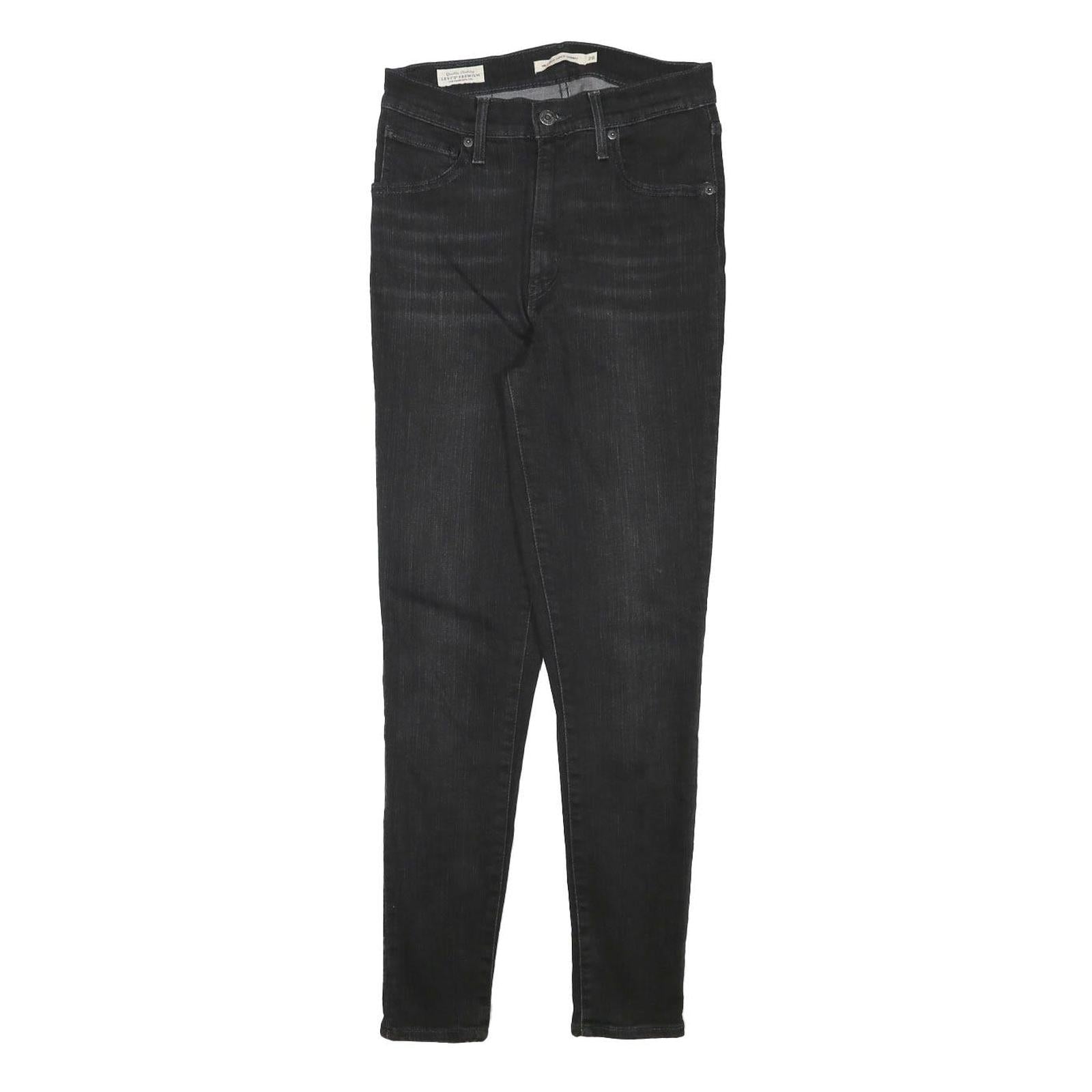LEVI'S Womens Jeans Black Slim Skinny Denim Medium W26 L27 Stretch Cotton Blend Refurbished - N/A refurbished available on Cerqular