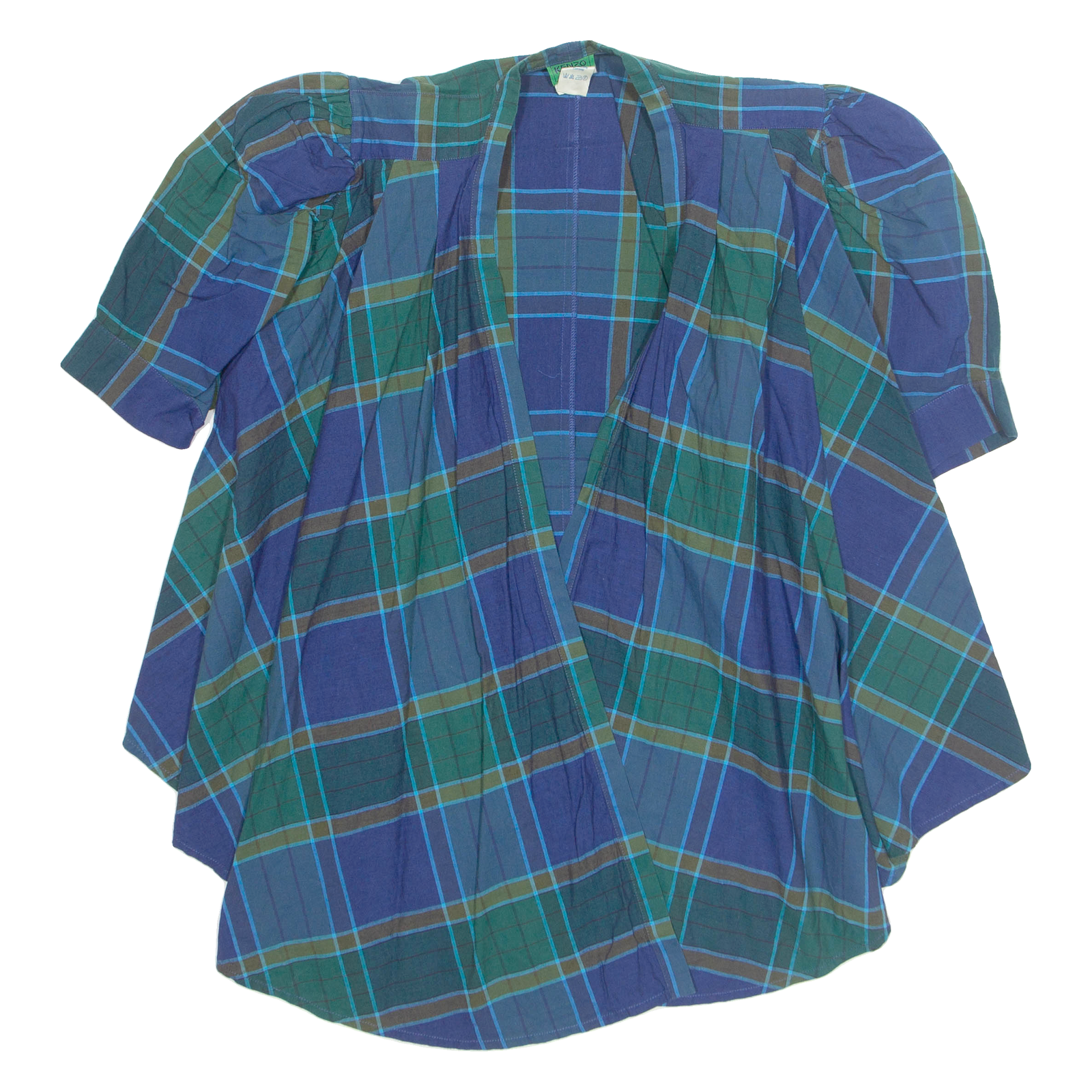 Womens Printed Blouse Blue Check M Refurbished - N/A refurbished available on Cerqular