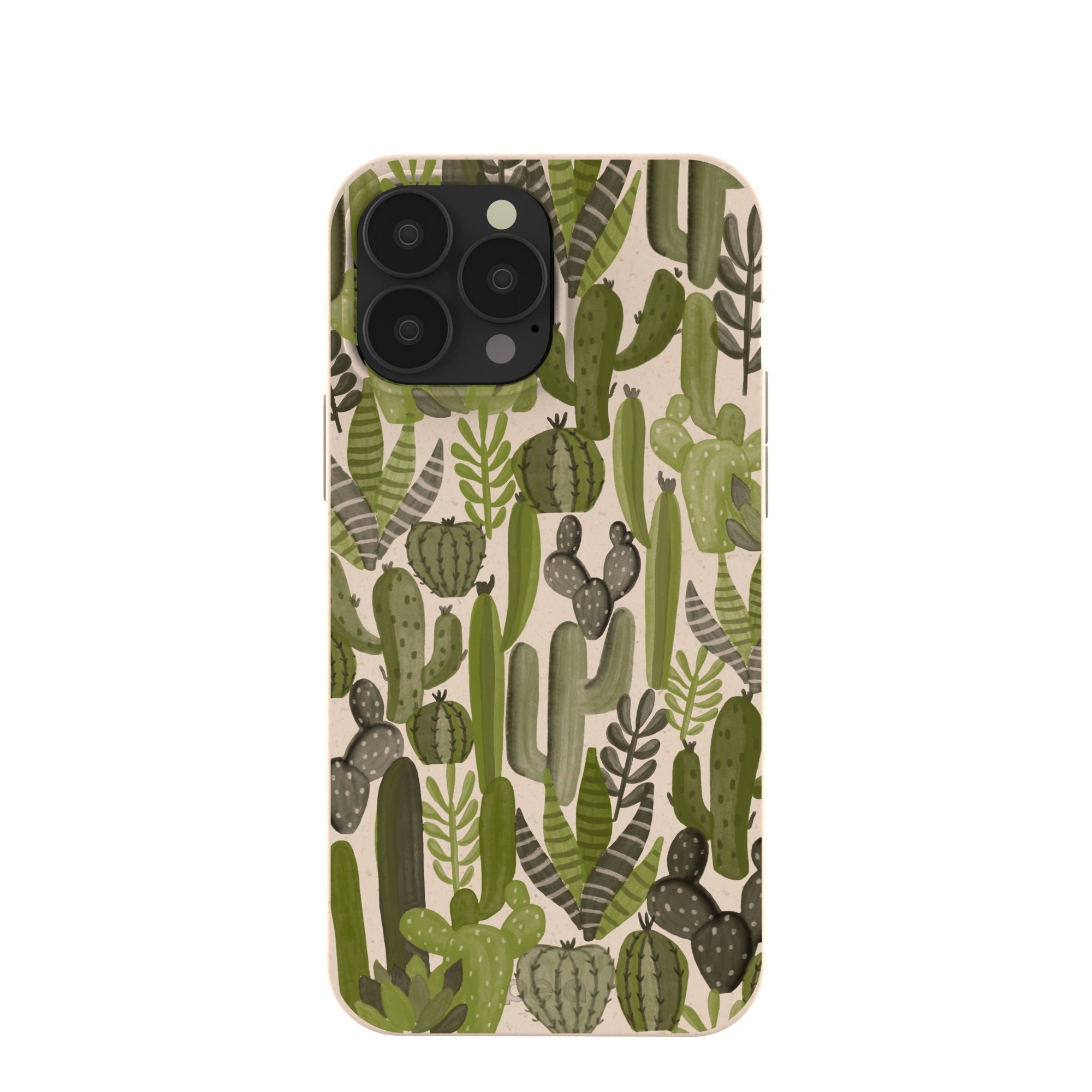 Seashell Succulent Cacti iPhone 13 Pro Max Case Refurbished - Pela Case refurbished available on Cerqular