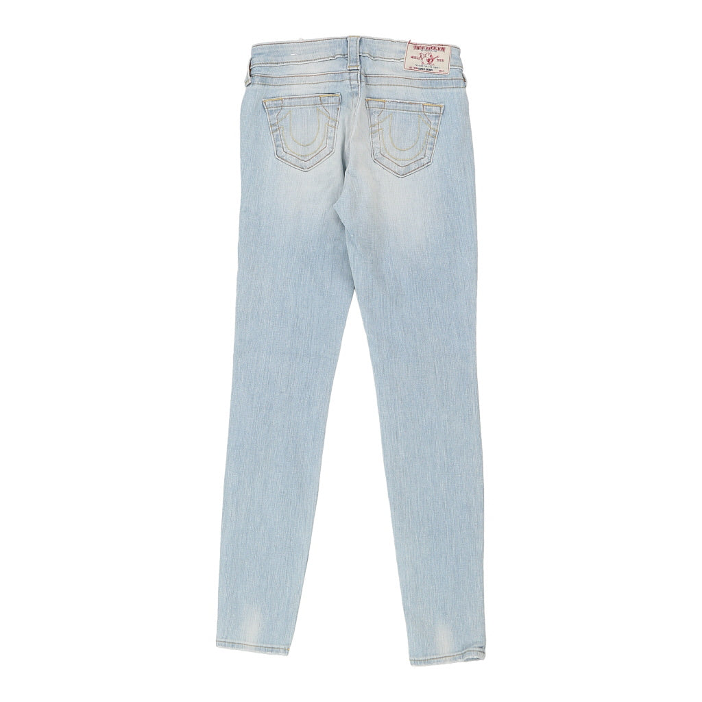 Super Skinny True Religion Jeans - 26W UK 6 Light Wash Cotton Refurbished - Thrifted (note: this is a term often used to describe second- refurbished available on Cerqular