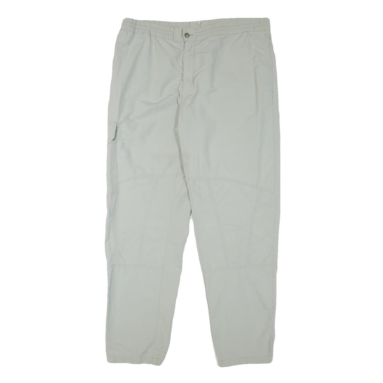 ALLSPORT Mens Relaxed Beige Trousers W36 L30 Zip Closure Casual Comfort Refurbished - N/A refurbished available on Cerqular