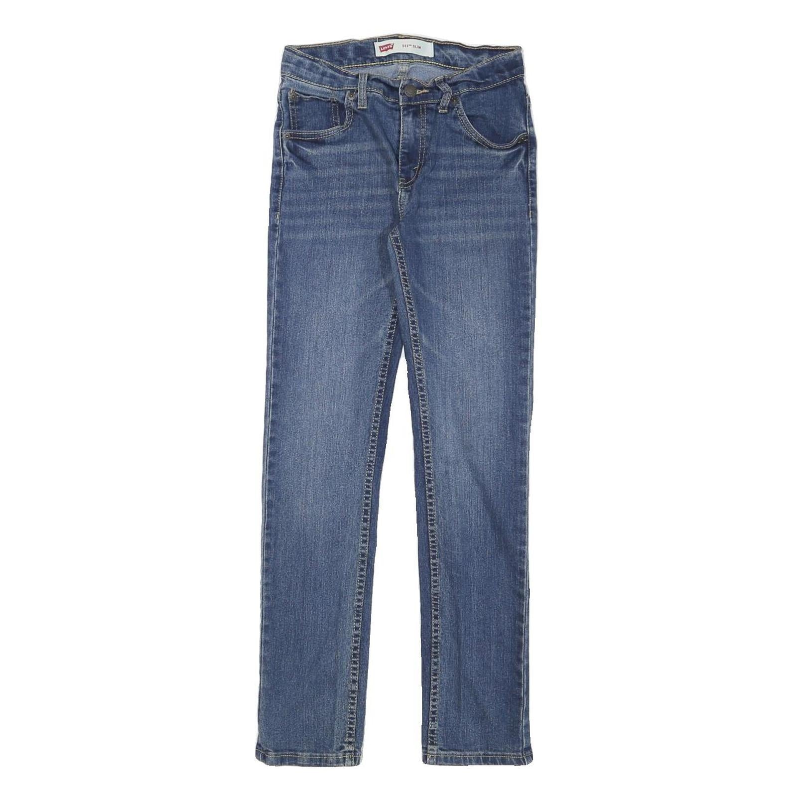 LEVI'S Womens Jeans Blue Slim Skinny Denim Medium W23 L25 Zip Closure Refurbished - N/A refurbished available on Cerqular