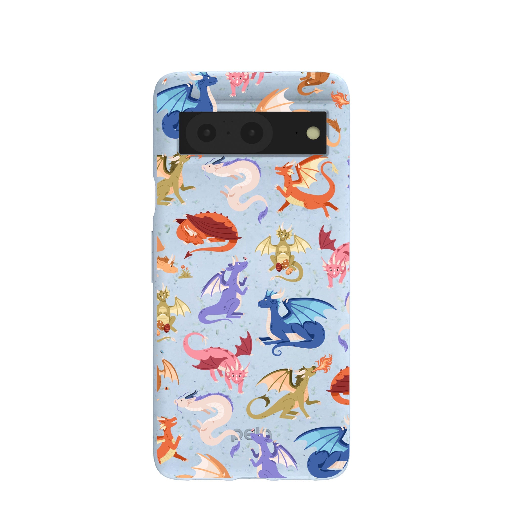 Powder Blue Dragon Cuties Google Pixel 8 Case Refurbished - Pela Case refurbished available on Cerqular