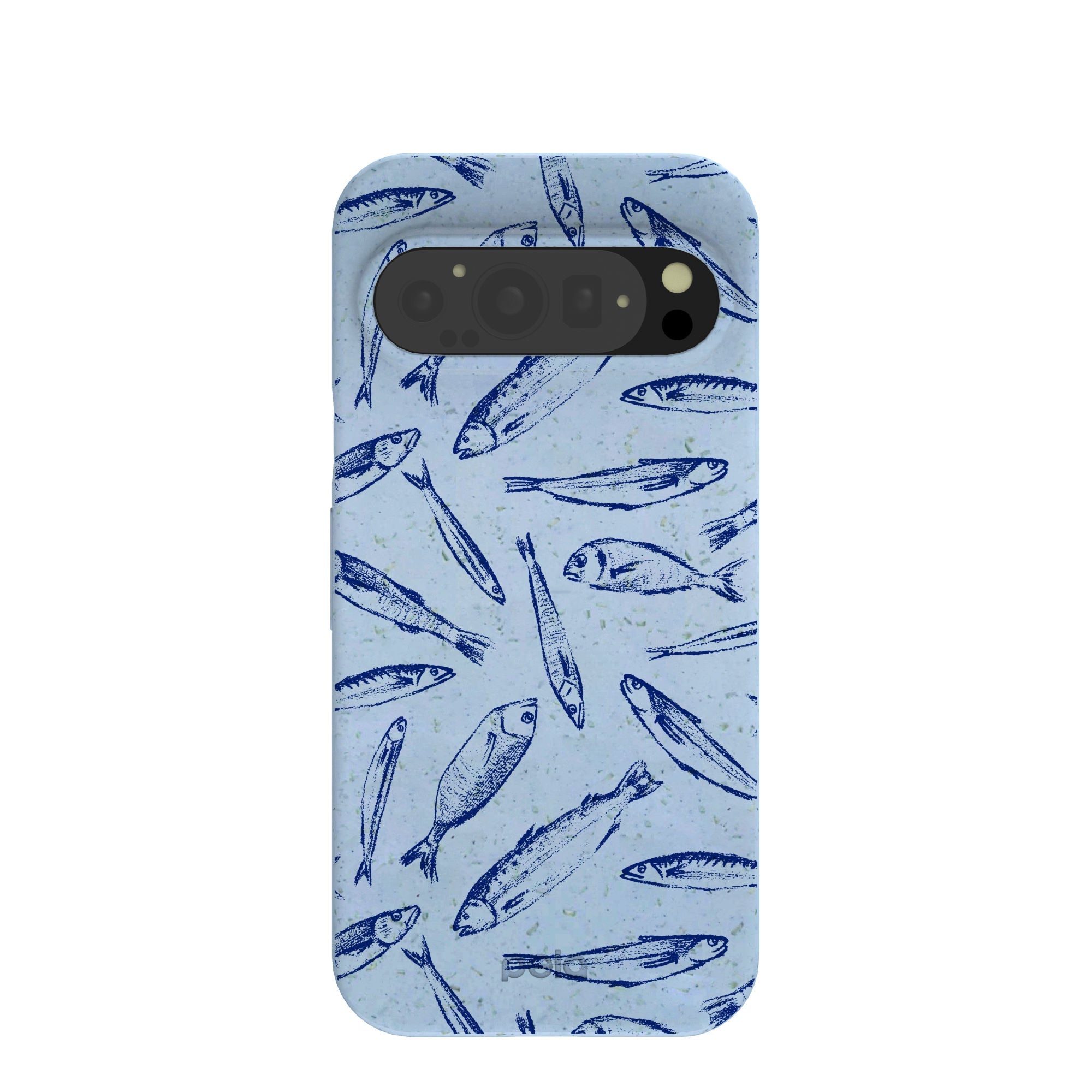 Powder Blue Fishery Google Pixel 9/9 Pro Case Refurbished - Pela Case refurbished available on Cerqular