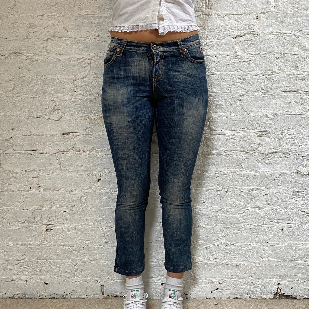 Roy Rogers Jeans - 28W UK 8 Blue Cotton Refurbished - Thrifted (note: this is a term often used to describe second- refurbished available on Cerqular