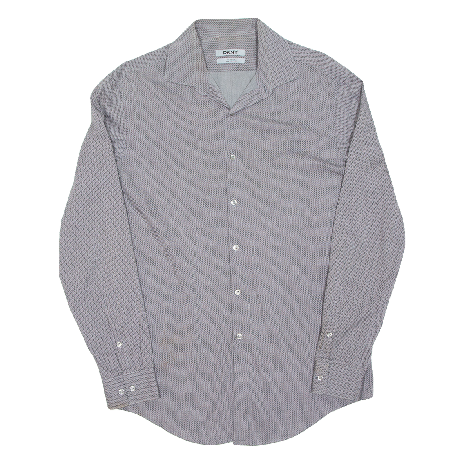 DKNY Mens Shirt Grey Long Sleeve M Refurbished - N/A refurbished available on Cerqular