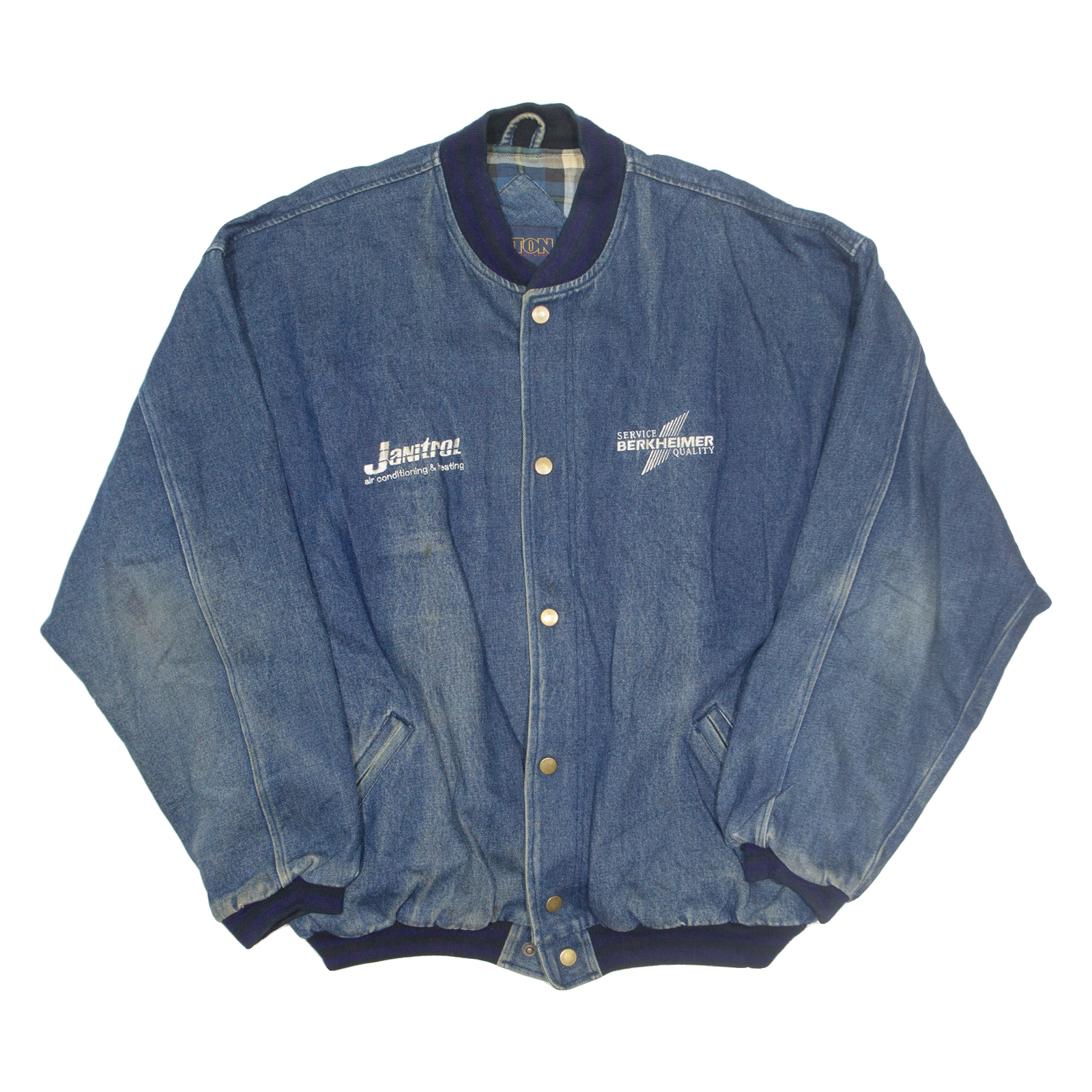HILTON Blanket Lined Denim Mens Workwear Jacket Blue XL Refurbished - N/A refurbished available on Cerqular