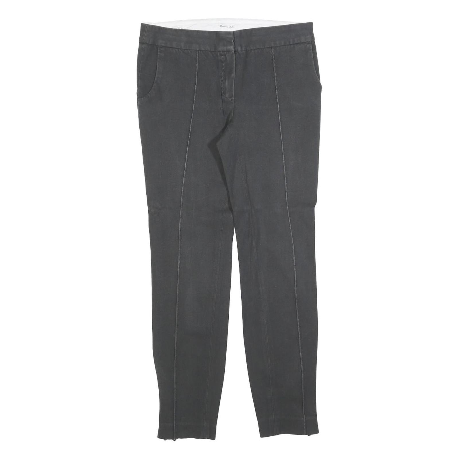Buy MASSIMO DUTTI Womens Slim Black Trousers W28 L26 Cotton Blend Zip Stylish Refurbished - $33.79 MASSIMO DUTTI Womens Slim Black Trousers W28 L26 Cotton Blend Zip Stylish Refurbished - N/A refurbished available on Cerqular