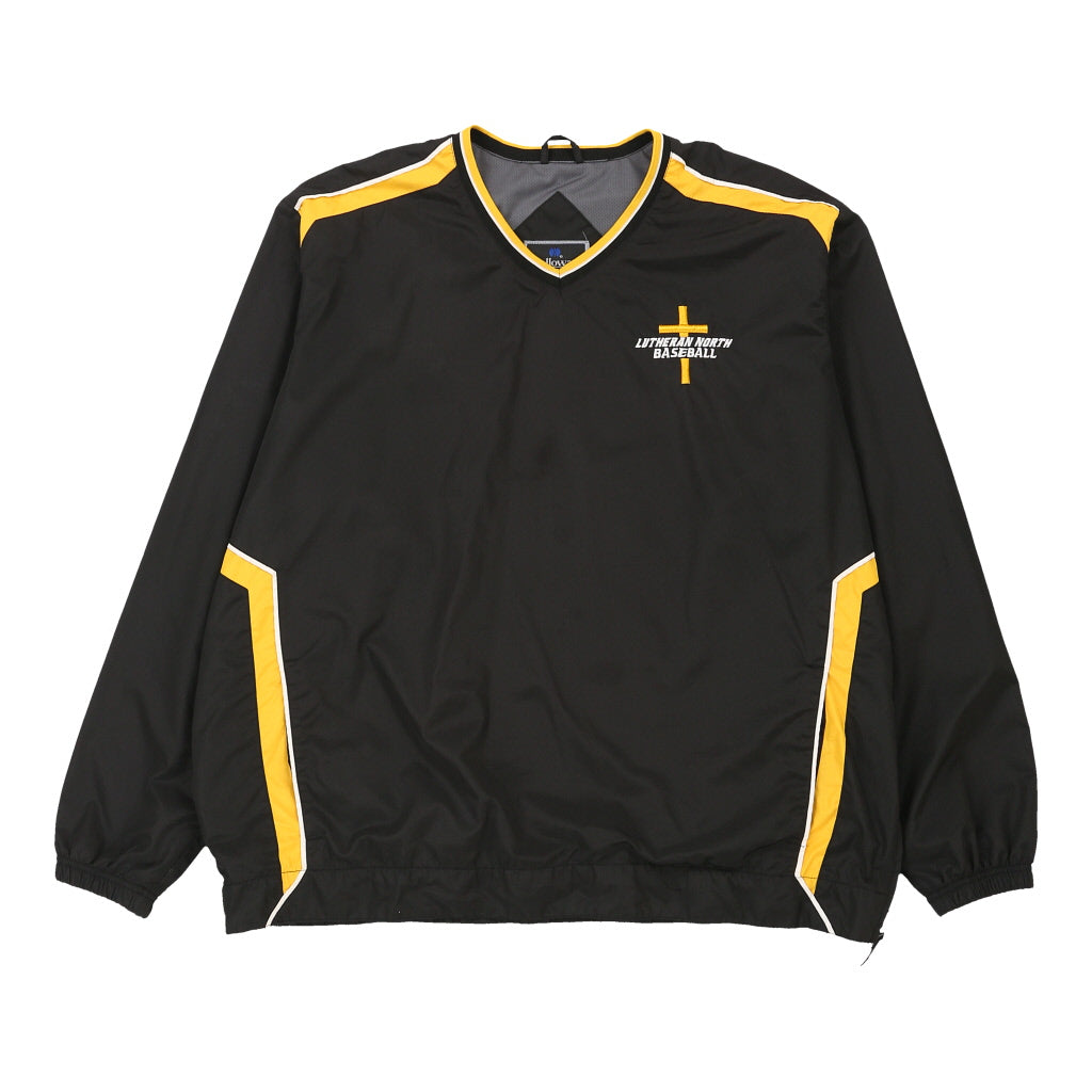 California Lutheran Baseball Holloway College Windbreaker - 2XL Black Polyester Blend Refurbished - Thrifted (note: this is a term often used to describe second- refurbished available on Cerqular