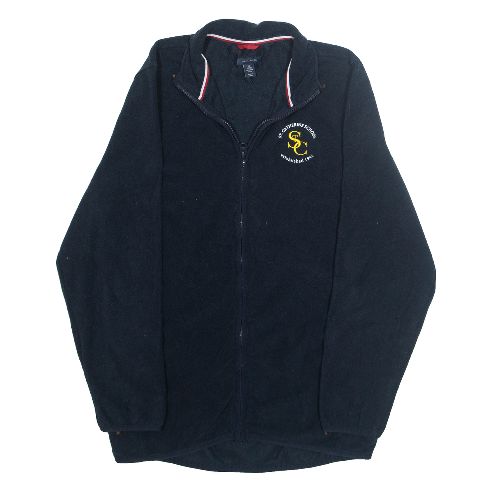 TOMMY HILFIGER Mens Fleece Jacket Blue XL Refurbished - N/A refurbished available on Cerqular