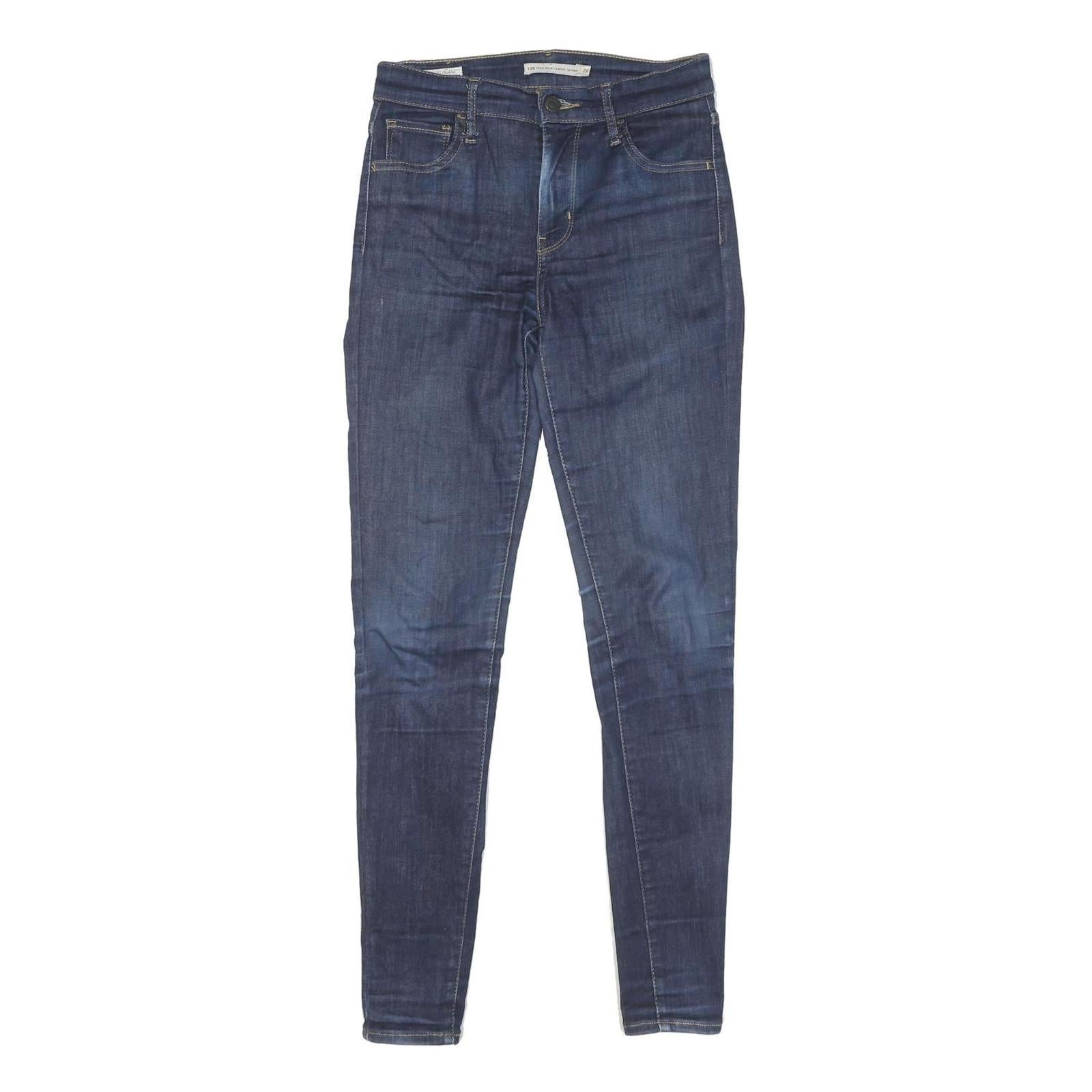 LEVI'S 720 Big E High Rise Super Skinny Womens Jeans Blue Slim Denim Medium W26 Refurbished - N/A refurbished available on Cerqular