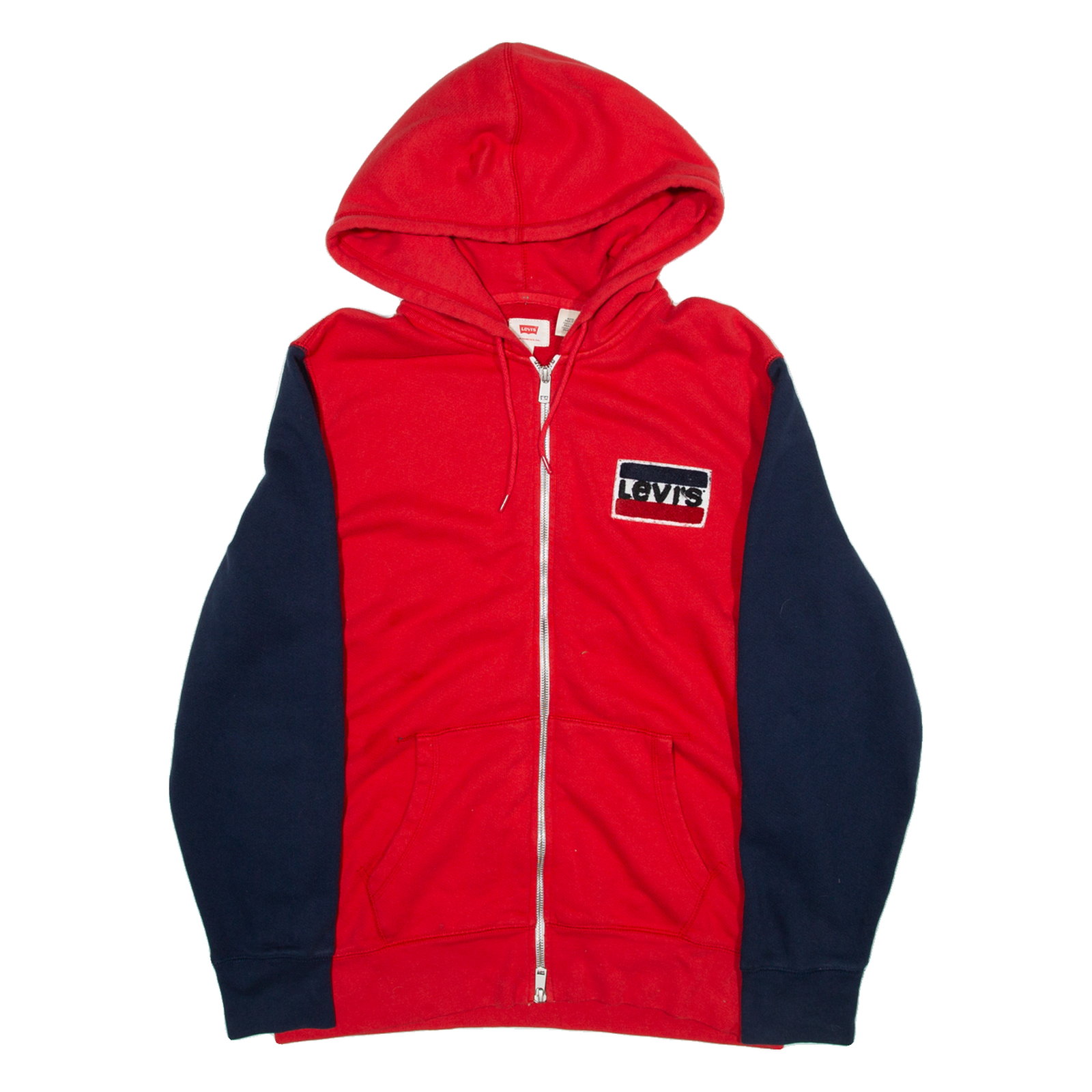 LEVI'S Womens Red Hoodie Full Zip L Refurbished - N/A refurbished available on Cerqular