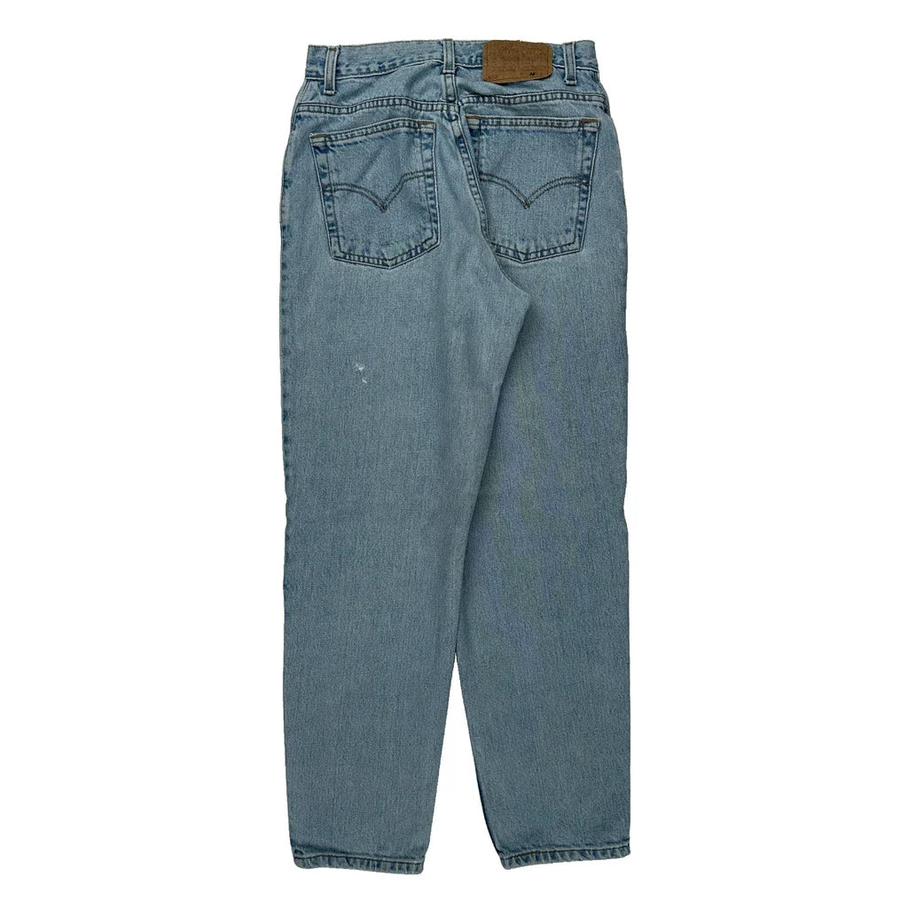 Levis Jeans - 26W 28L Light Wash Denim Refurbished - Thrifted (note: this is a term often used to describe second- refurbished available on Cerqular