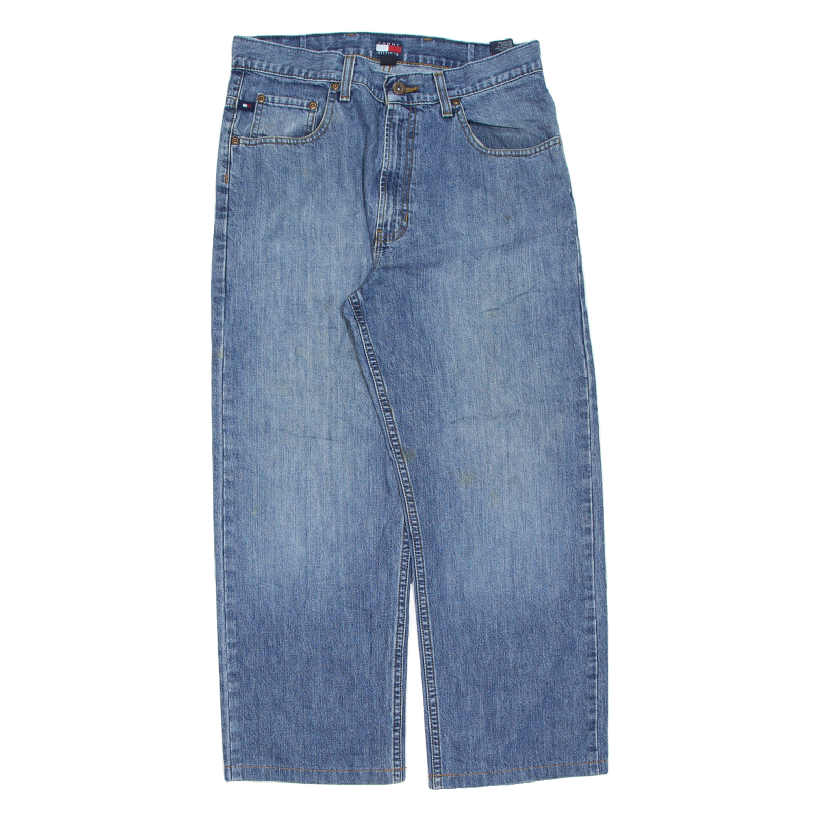 Buy TOMMY HILFIGER Mens Jeans Blue Regular Straight Stone Wash W32 L25 Refurbished - $31.19 TOMMY HILFIGER Mens Jeans Blue Regular Straight Stone Wash W32 L25 Refurbished - N/A refurbished available on Cerqular