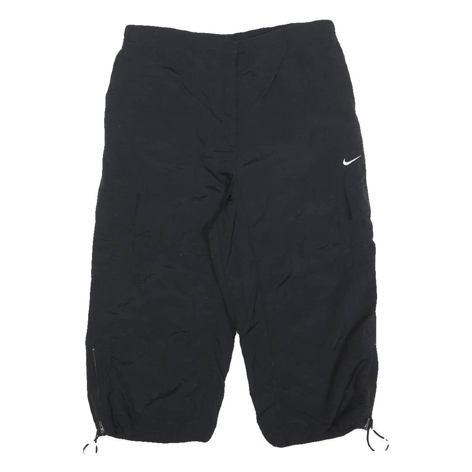 NIKE Womens Black Sports Cargo Shorts L W30 Lightweight Casual Polyester Blend Refurbished - N/A refurbished available on Cerqular