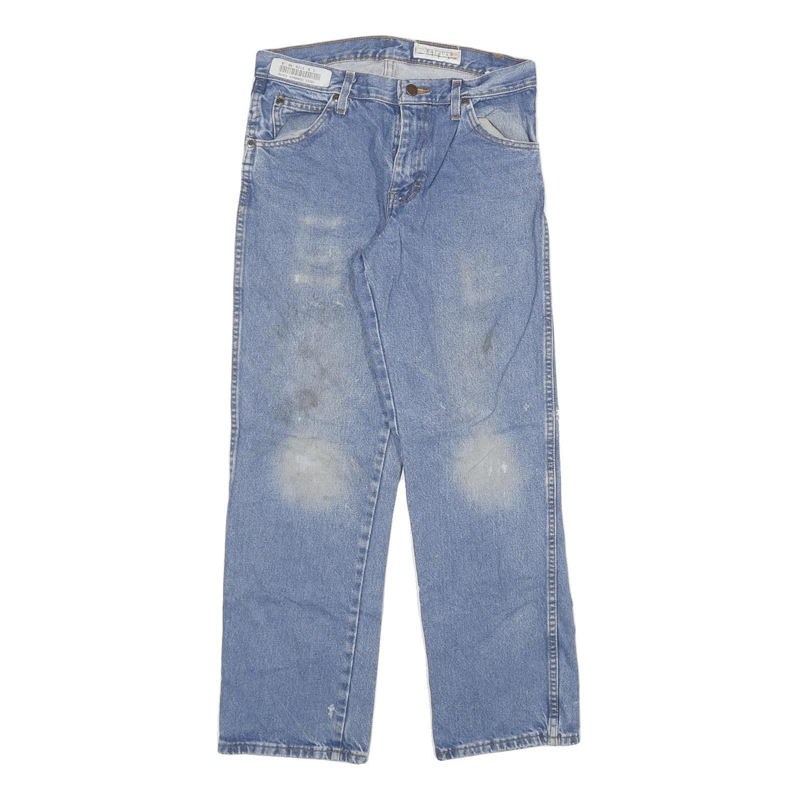 DICKIES Mens Blue Regular Straight Denim Light W30 L28 Cotton Blend Zip Jeans Refurbished - N/A refurbished available on Cerqular