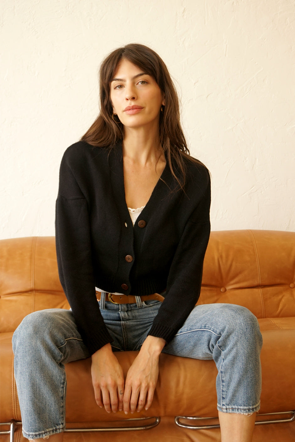 Diana Cardigan in Black | Size: XL Refurbished - N/A (Paneros is not a known clothing brand. It is possible refurbished available on Cerqular