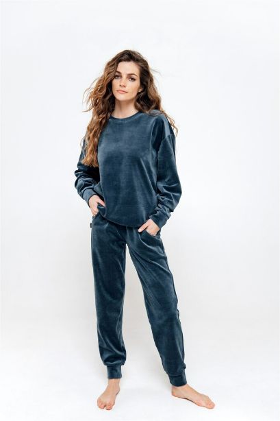 Velvet women joggers - blue | Size: XS Refurbished - N/A (Note: This brand may not be well-known globally refurbished available on Cerqular