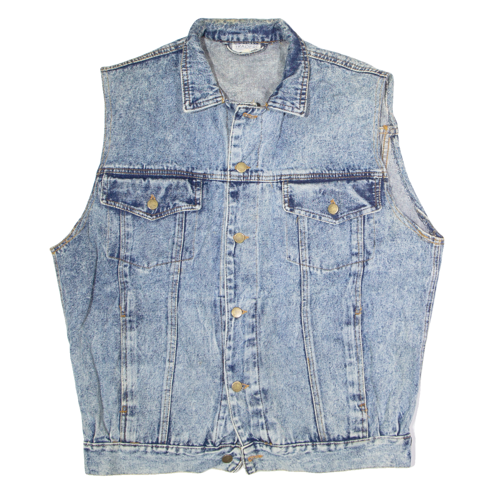 TRADERS Mens Denim Gilet Blue M Refurbished - N/A refurbished available on Cerqular