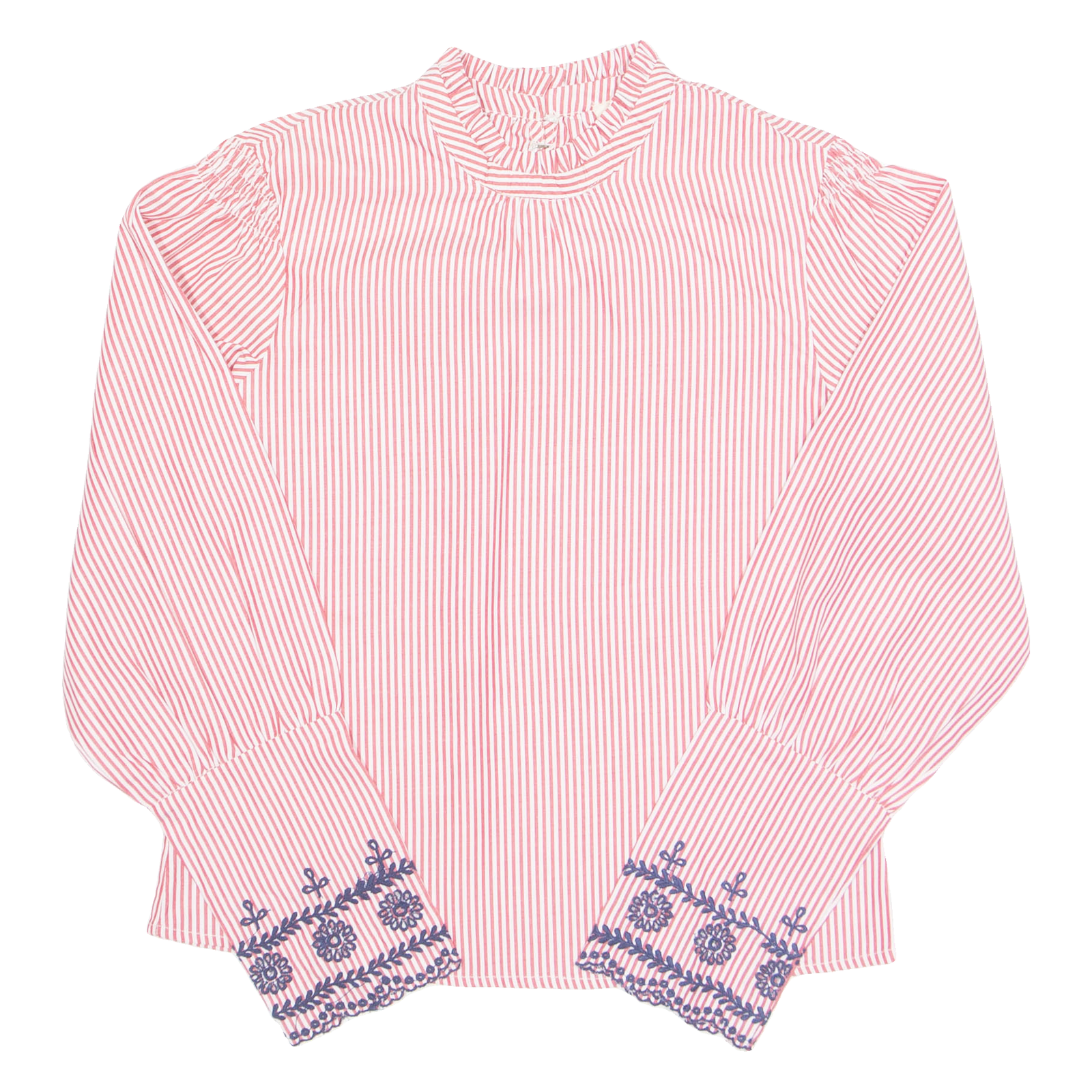 KISS COAST Womens Printed Top Red High Neck Long Sleeve Striped S Refurbished - N/A refurbished available on Cerqular
