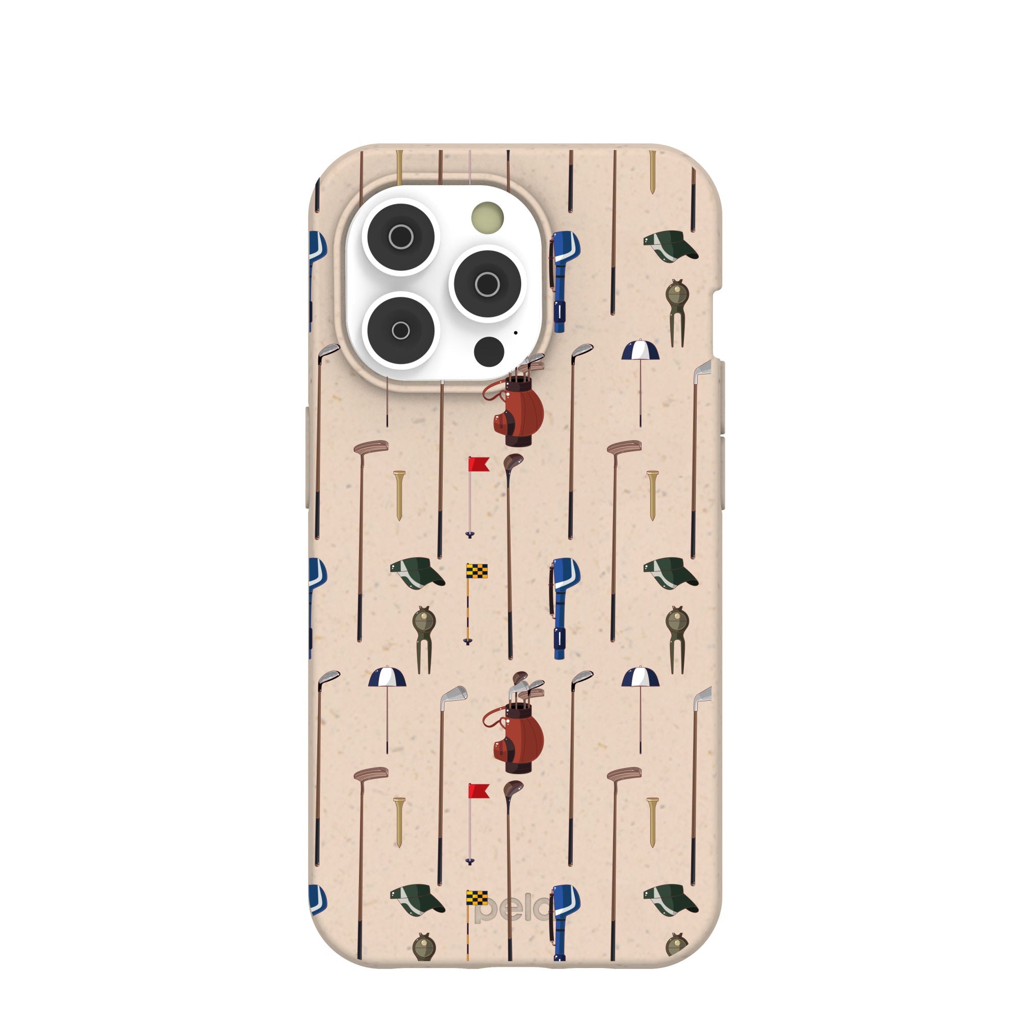 Seashell Golf Time iPhone 14 Pro Case Refurbished - Pela Case refurbished available on Cerqular