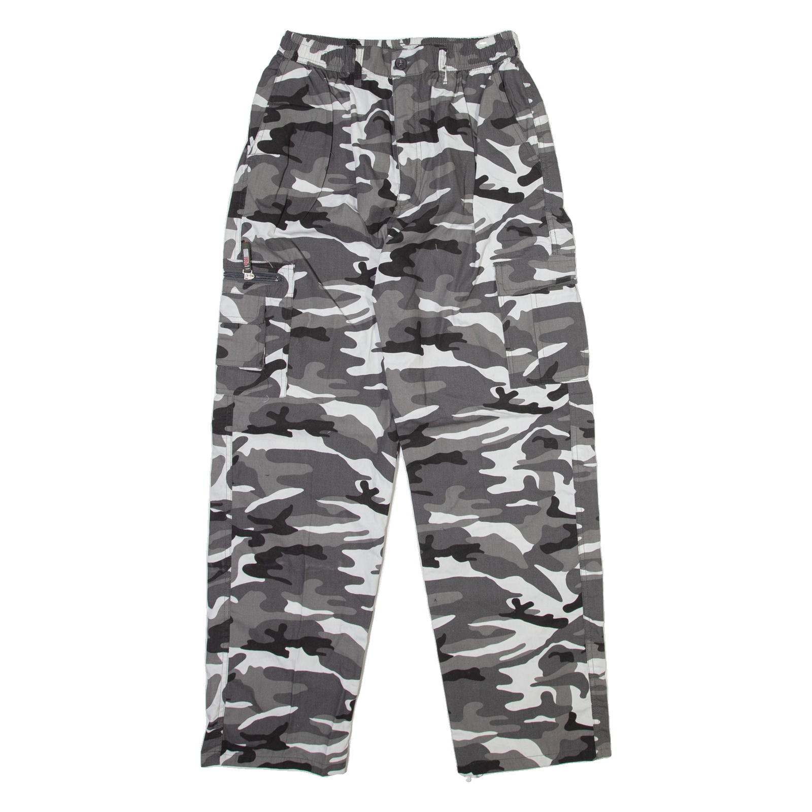 Camo Cargo Mens Trousers Grey Relaxed Straight W26 L28 Refurbished - N/A refurbished available on Cerqular