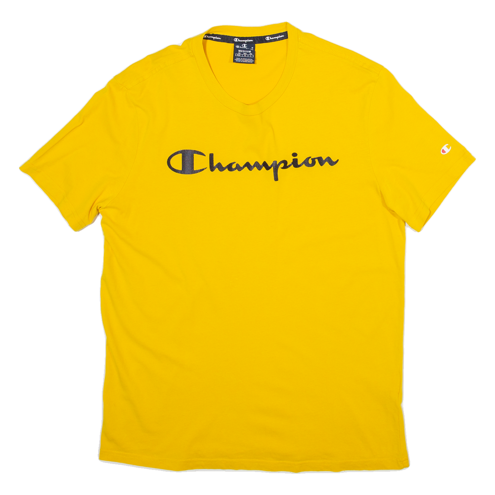 CHAMPION Mens T-Shirt Yellow M Refurbished - N/A refurbished available on Cerqular