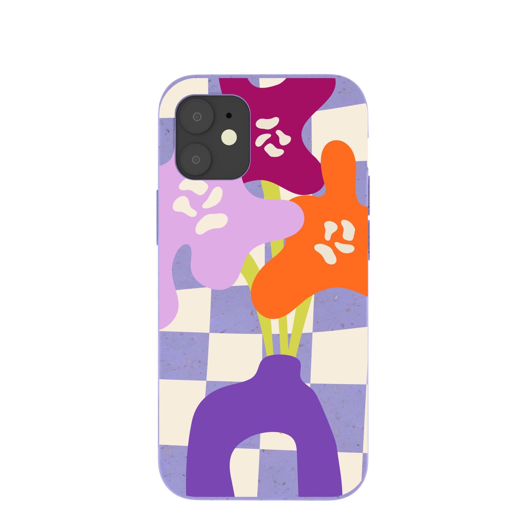 Lavender Bright Blooms iPhone 12 Mini Case Refurbished - Pela Case refurbished available on Cerqular