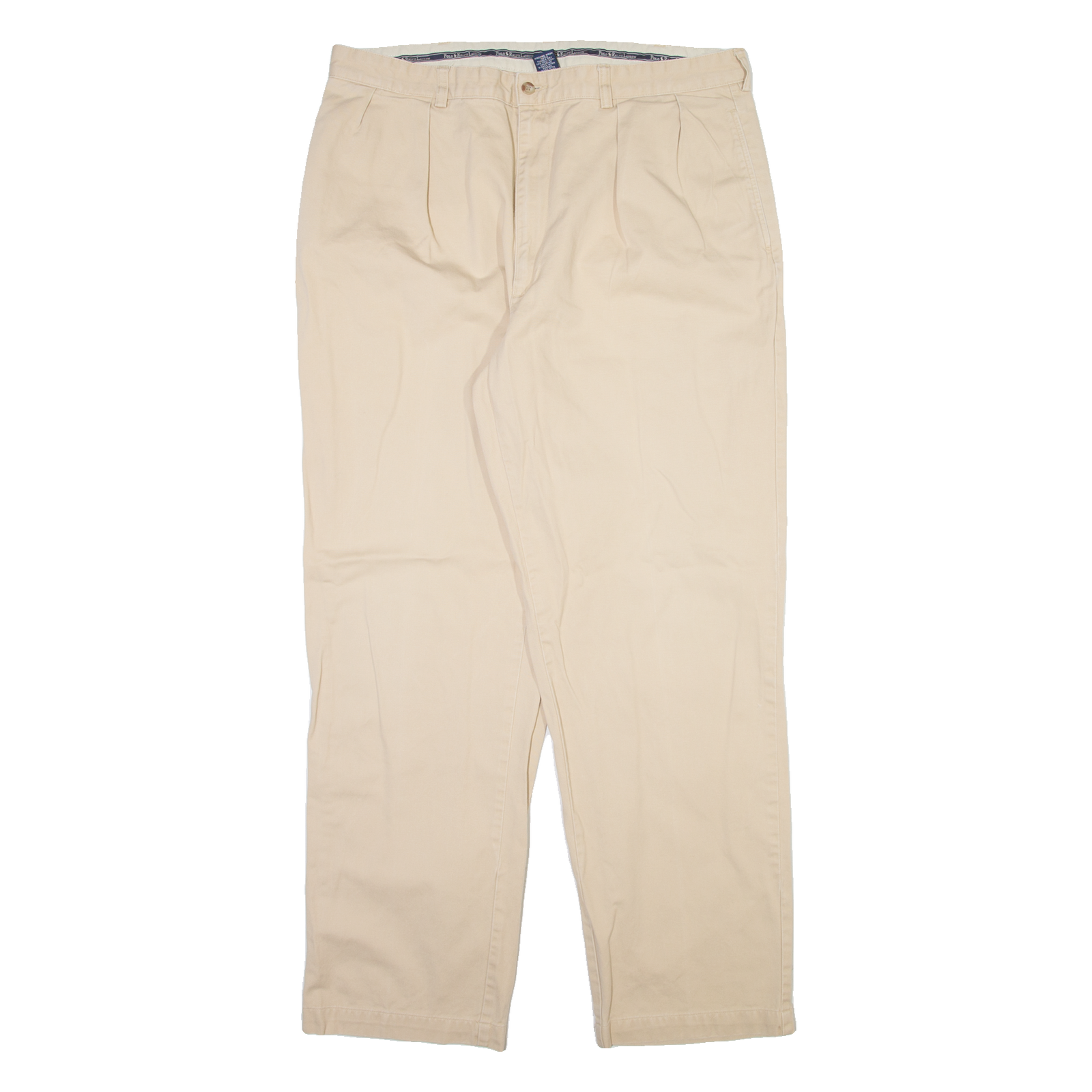 POLO RALPH LAUREN Mens Trousers Beige Relaxed Straight W36 L32 Refurbished - N/A refurbished available on Cerqular