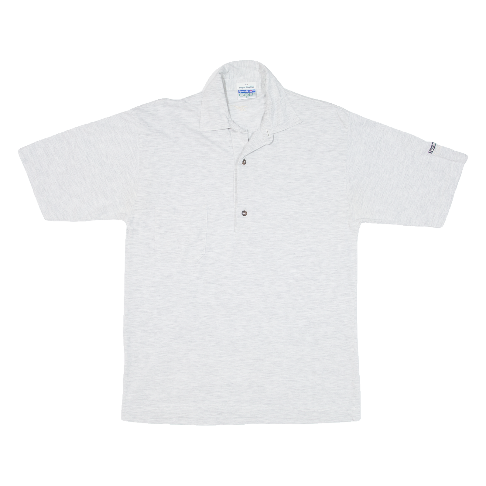 REEBOK Mens Polo Shirt Grey M Refurbished - N/A refurbished available on Cerqular