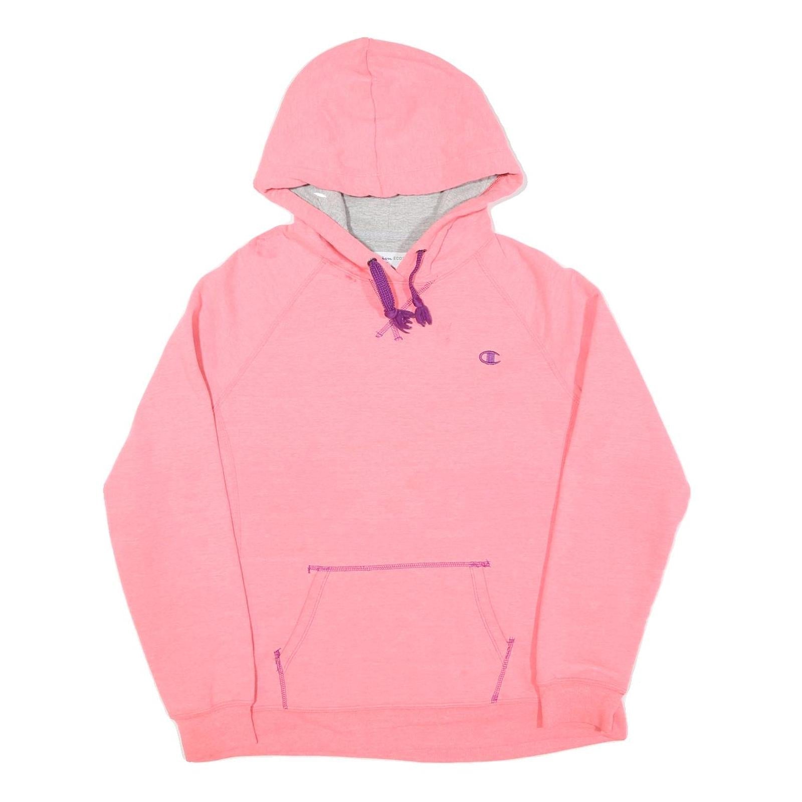 CHAMPION Womens Pink Hoodie L Cotton Pullover Casual Everyday Wear Refurbished - N/A refurbished available on Cerqular