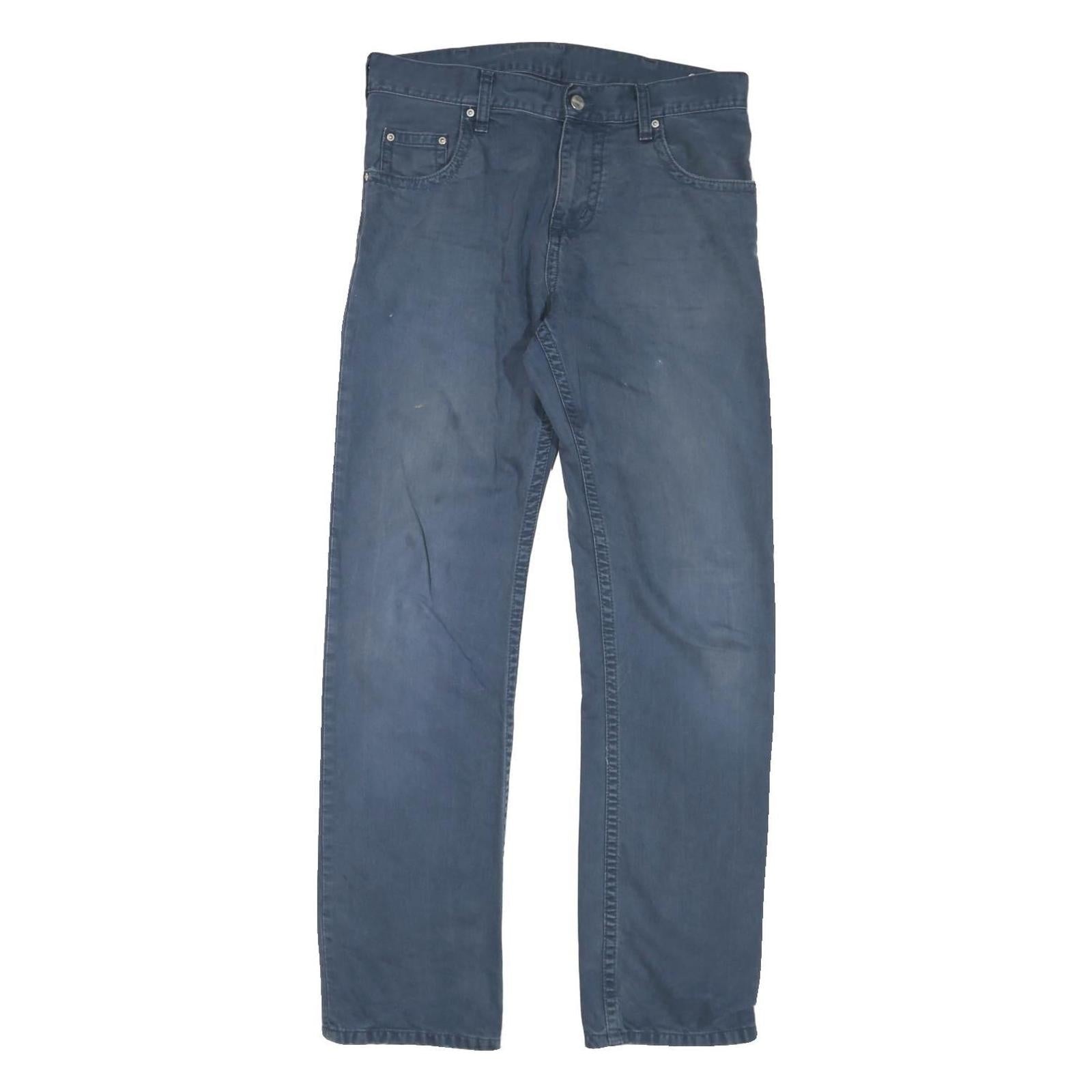 CARHARTT Mens Regular Fit Blue Denim Jeans W32 L31 Classic Cotton Blend Zip Refurbished - N/A refurbished available on Cerqular