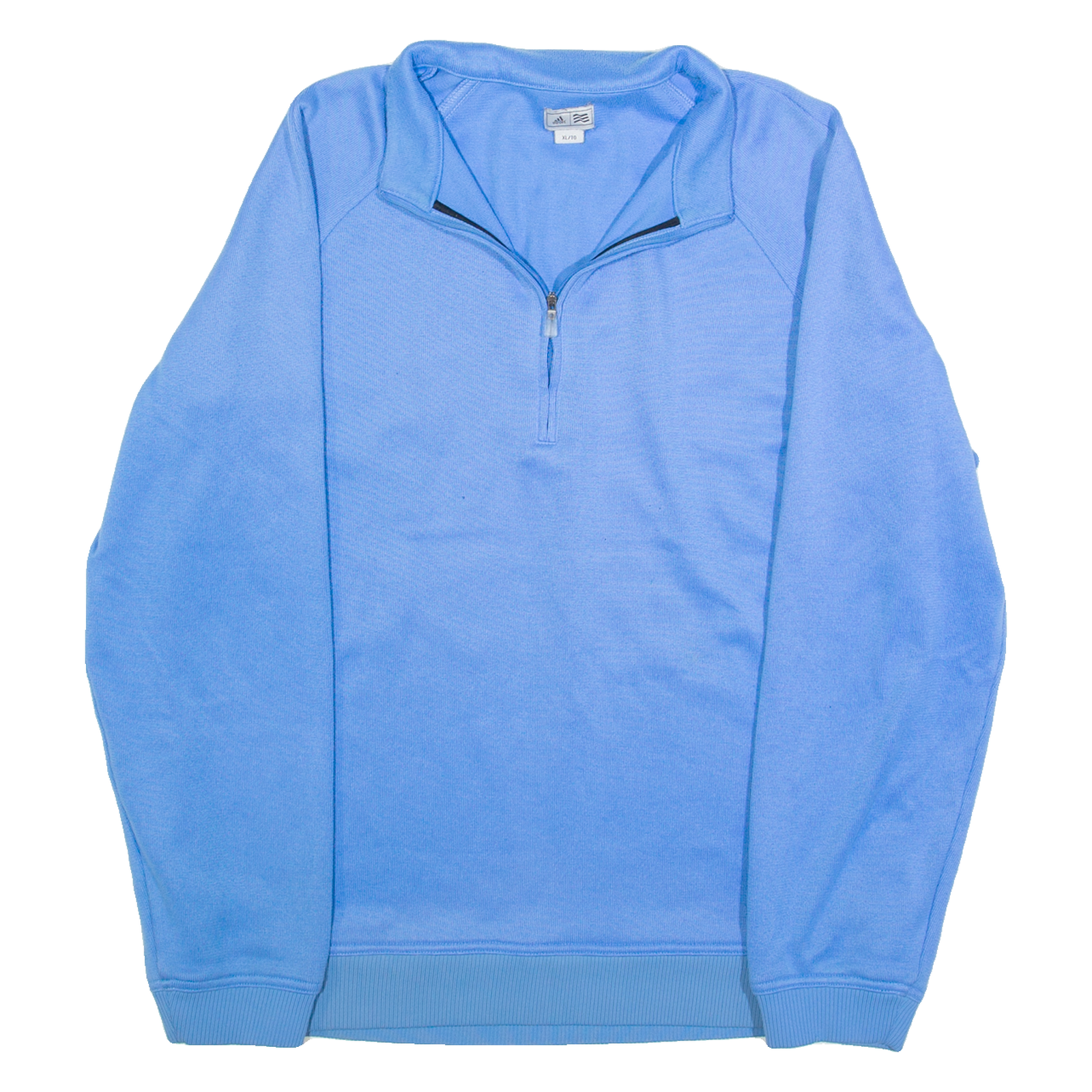 ADIDAS Mens Fleece Blue 1/4 Zip Tight Knit XL Refurbished - N/A refurbished available on Cerqular