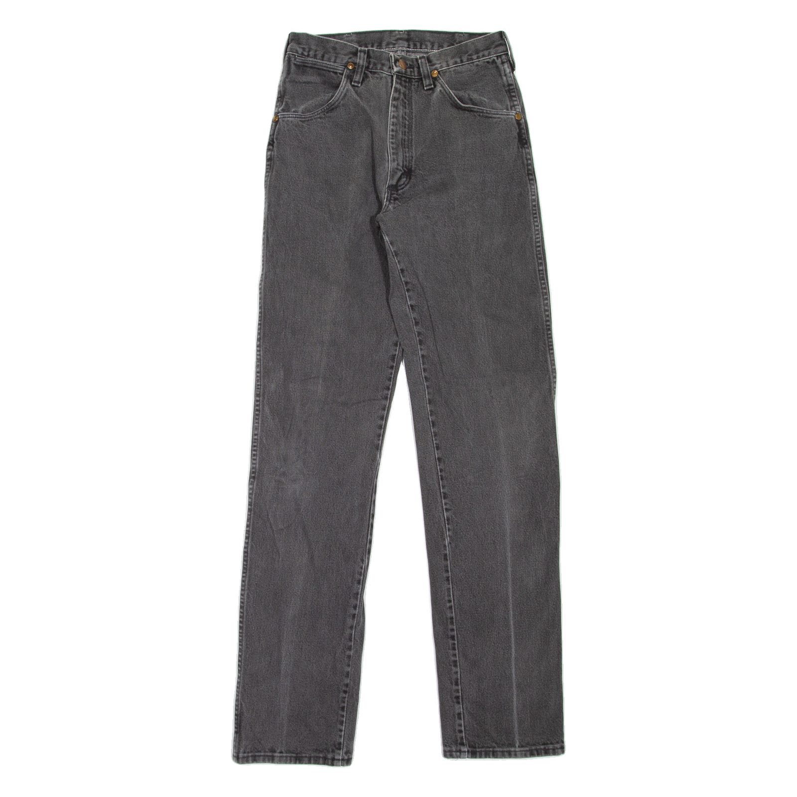 WRANGLER Mens Jeans Grey Regular Straight W26 L36 Refurbished - N/A refurbished available on Cerqular