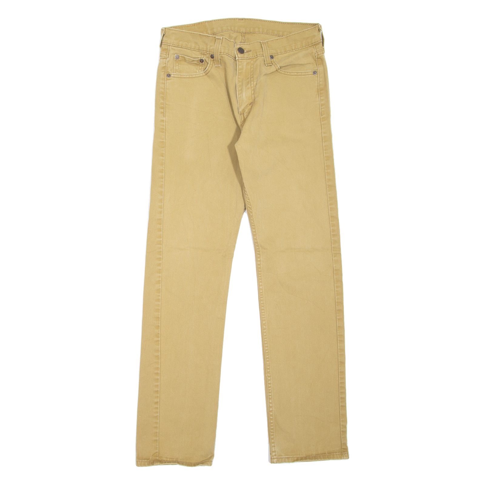 LEVI'S 513 Jeans Mens Beige Slim Straight W30 L32 Refurbished - N/A refurbished available on Cerqular