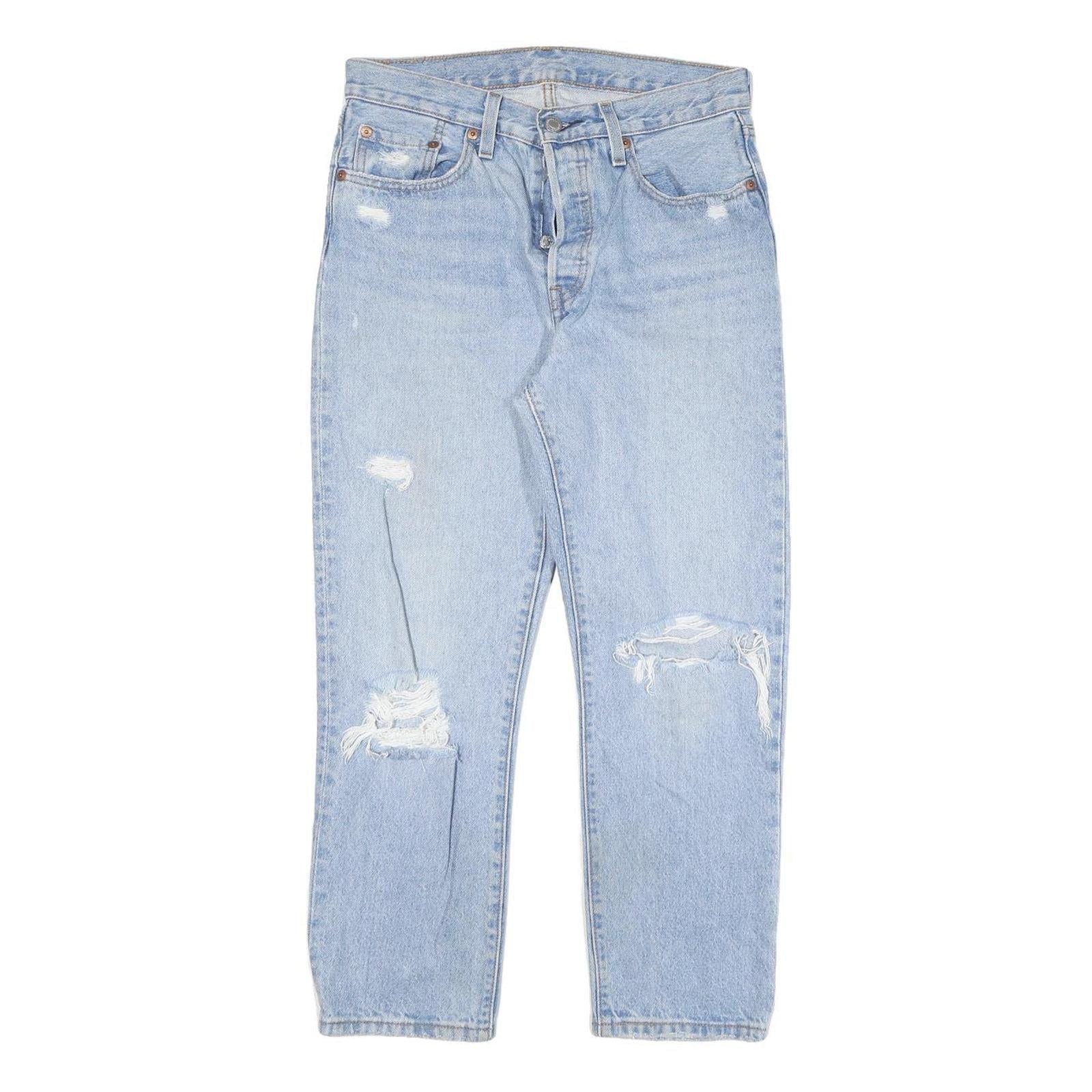 Buy LEVI'S 501 Womens Regular Fit Straight Denim Light W27 L26 Distressed Jeans Refurbished - $45.49 LEVI'S 501 Womens Regular Fit Straight Denim Light W27 L26 Distressed Jeans Refurbished - N/A refurbished available on Cerqular