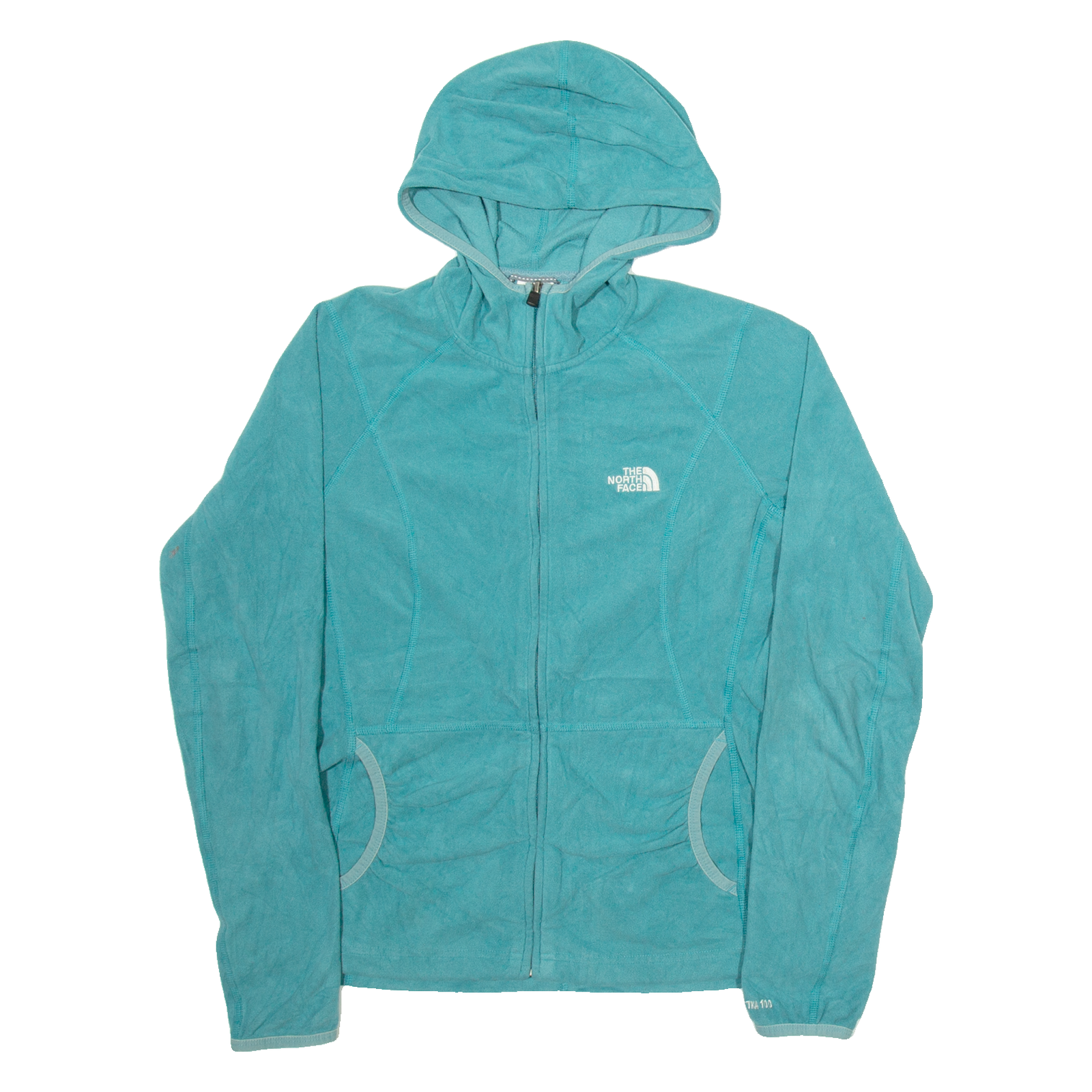 THE NORTH FACE Womens Fleece Jacket Green Hooded M Refurbished - N/A refurbished available on Cerqular