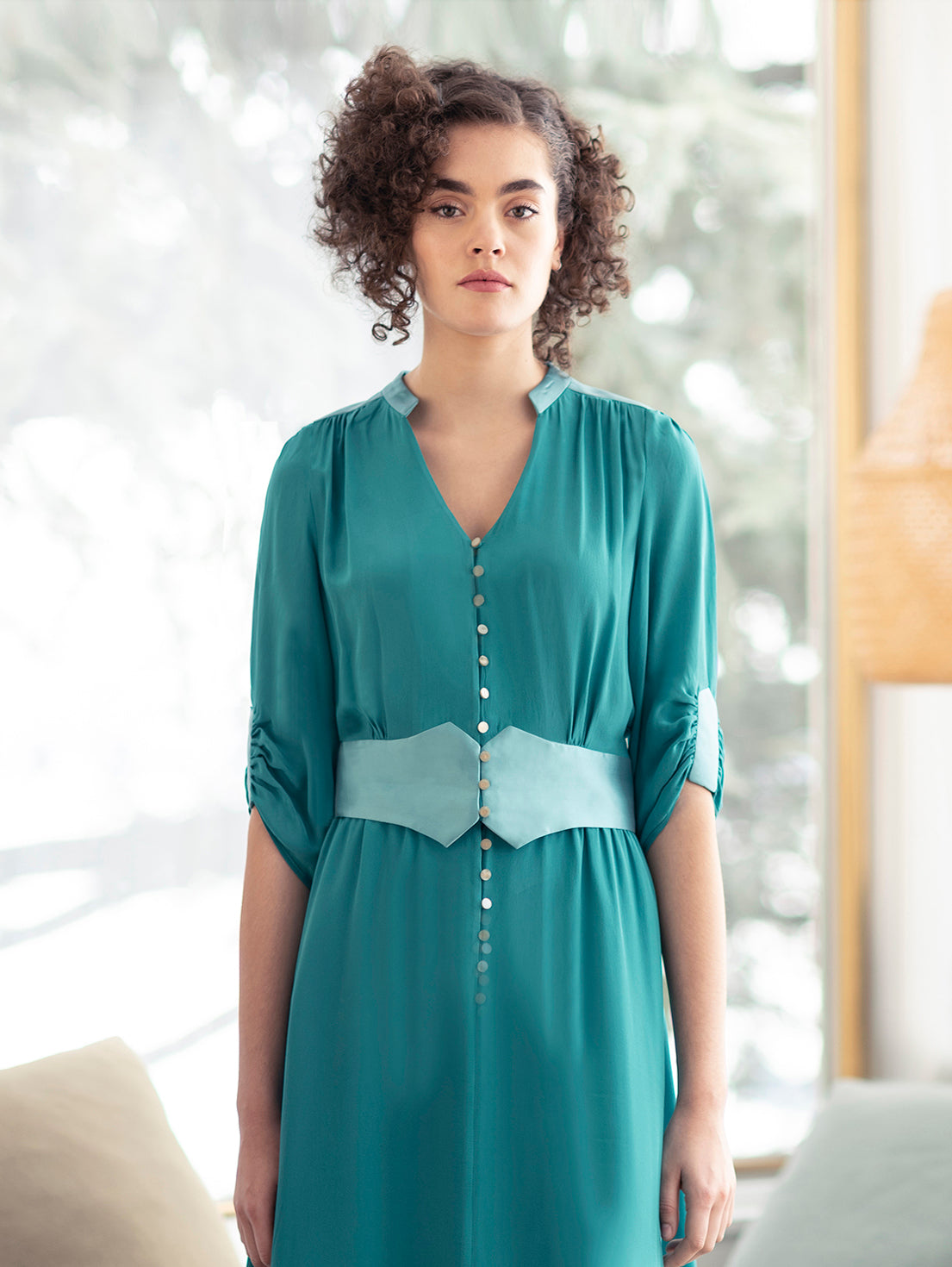 AZALEA | 3-Way Tea Dress | Emerald | Colour: Green | Size: UK 6 (US 0) Refurbished - N/A refurbished available on Cerqular