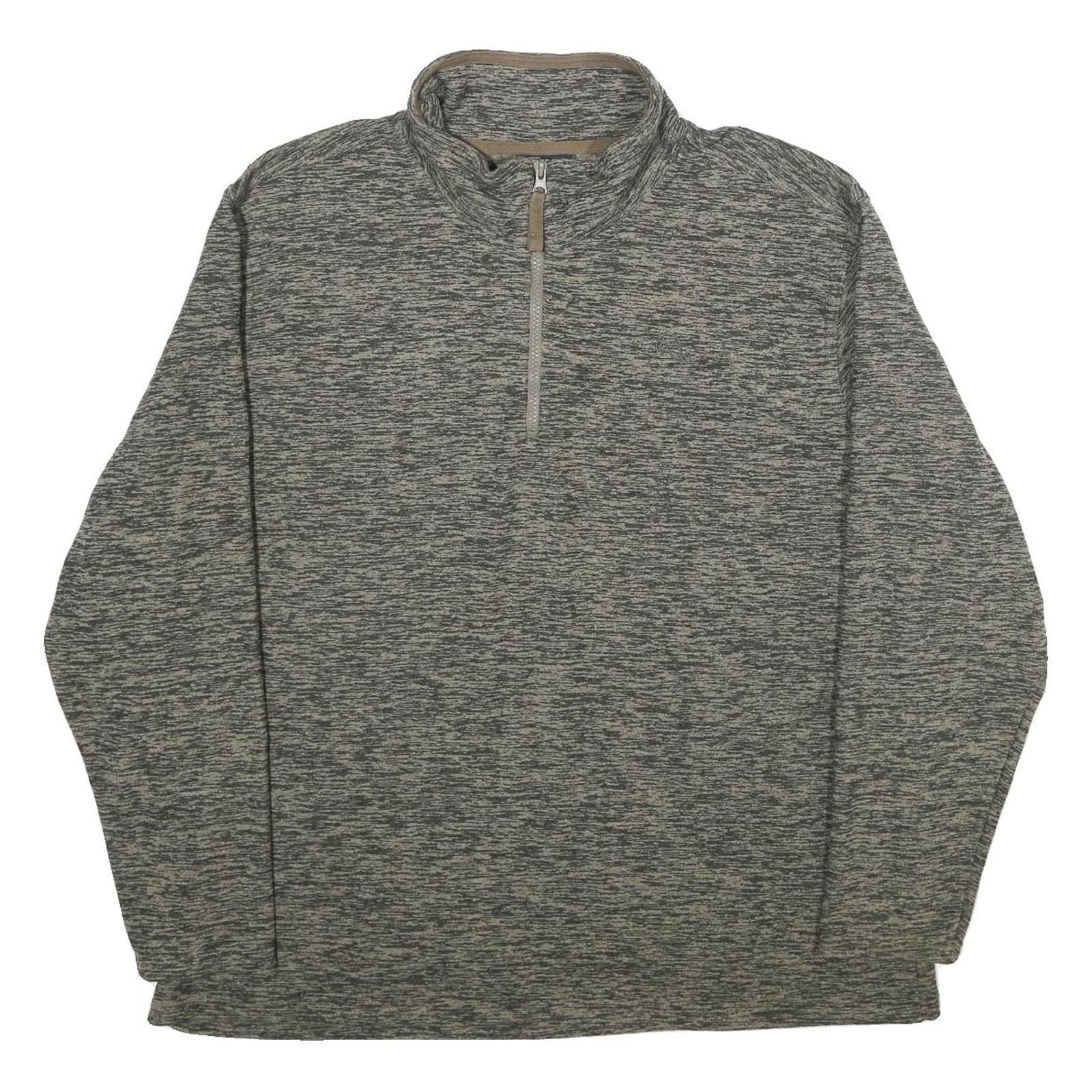 IDENTIC Mens Grey & Beige Patterned Pullover Jumper XL Polyester Casual Refurbished - N/A refurbished available on Cerqular